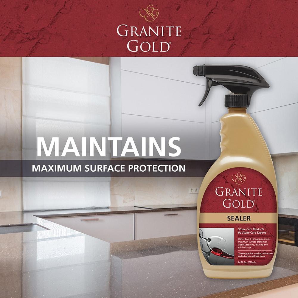Granite Gold Sealer, Countertop Sealer for Granite, Marble and More, 24 fl oz