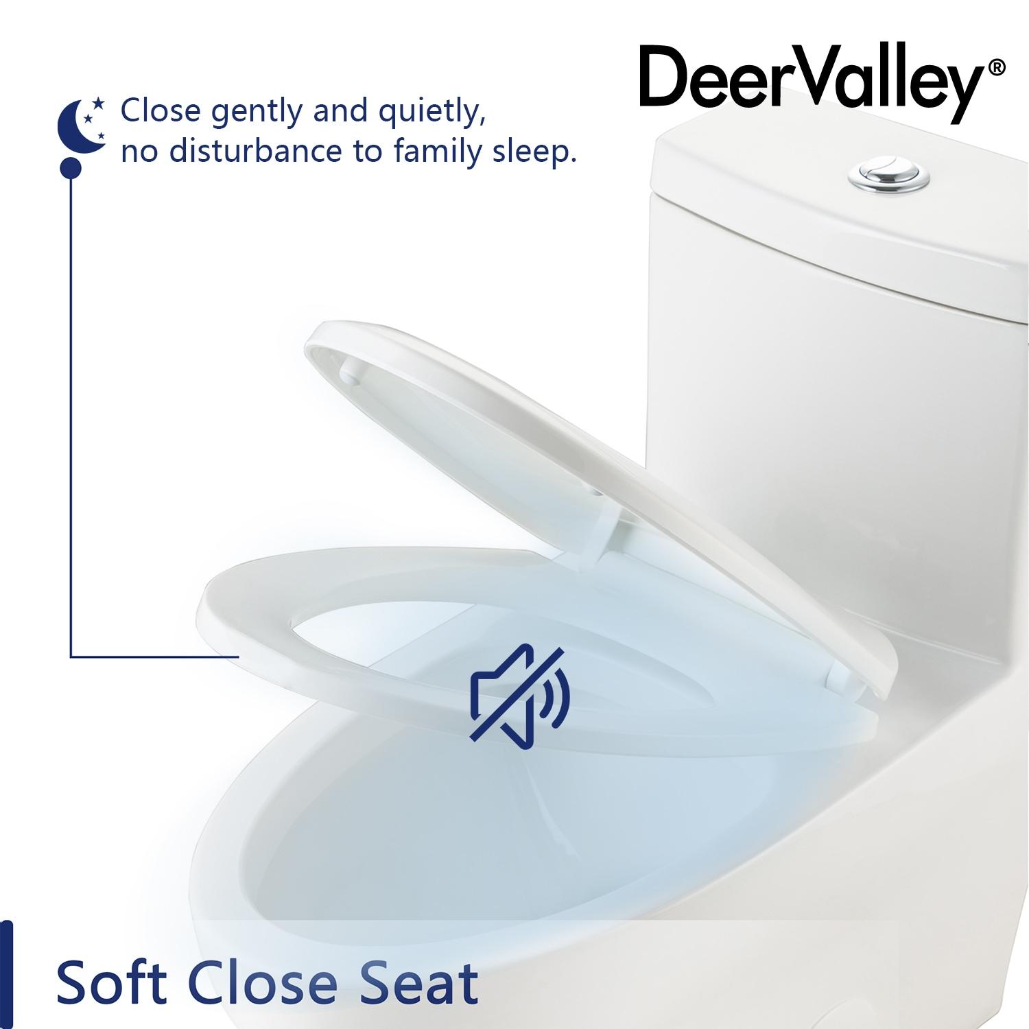 Ally Standard Bathroom Toielt, Modern Toilet with Comfort Chair Height Floor Mounted(Seat Included)