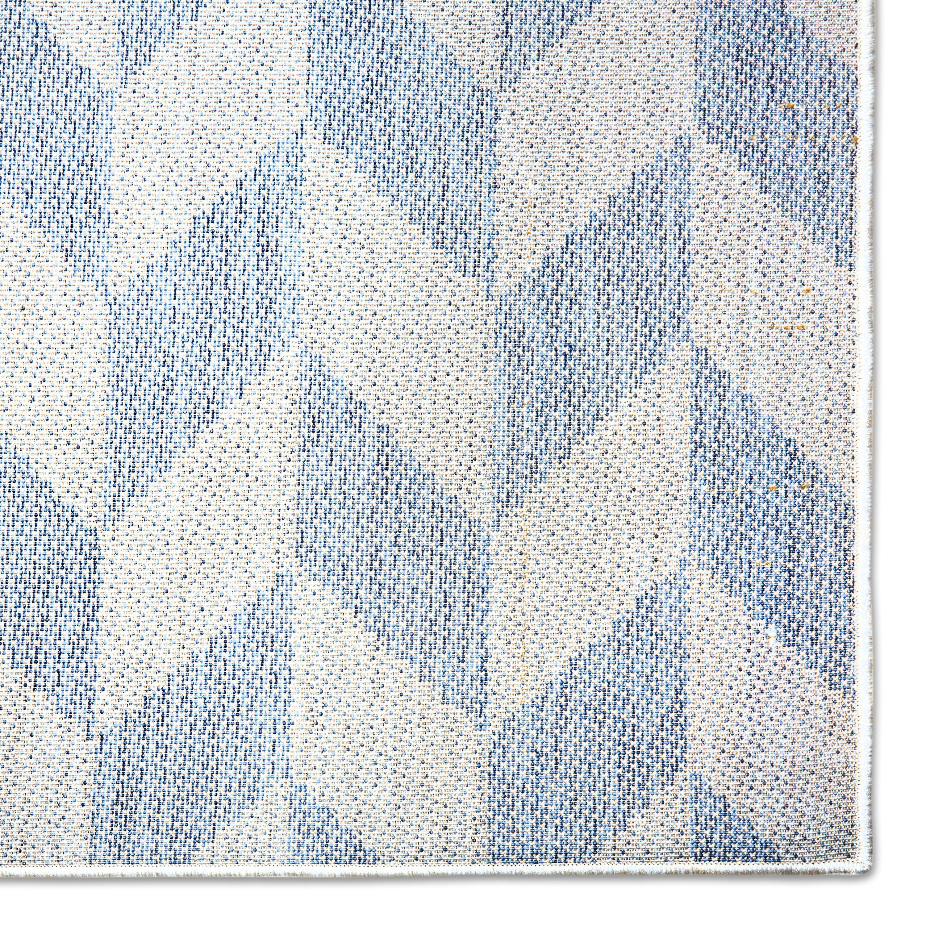 Nicole Miller New York Patio Country Danica Geometric Indoor/Outdoor Area Rug, Blue/Gray