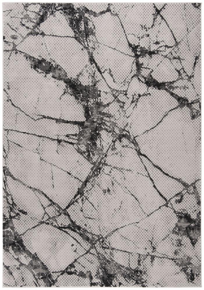 Lurex LUR187 Power Loomed Area Rug - Grey/Black - 5'3"x7'6" - Safavieh