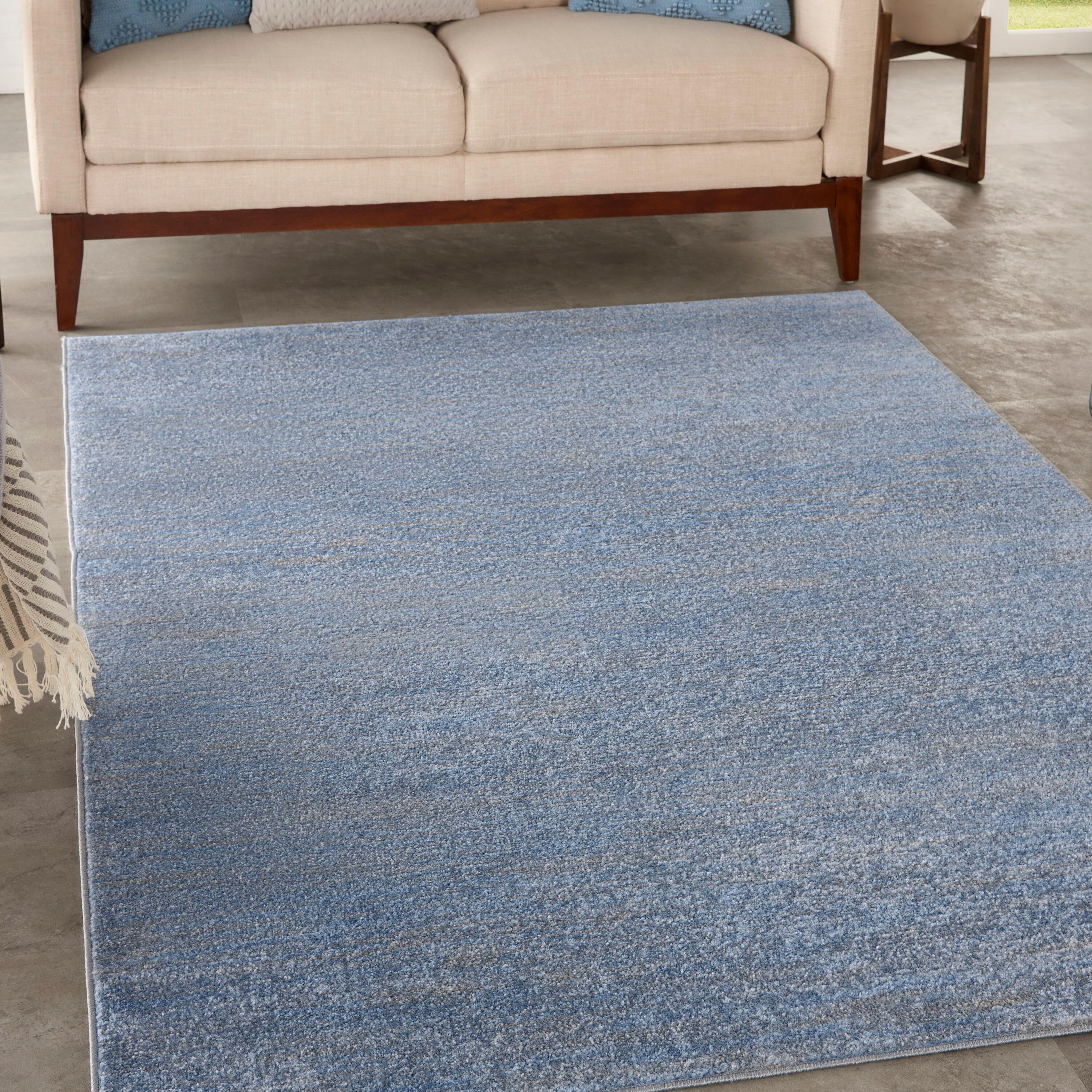 Nourison Nourison Essentials NRE01 Indoor/outdoor Area Rug - Blue/Grey 4' x 6'