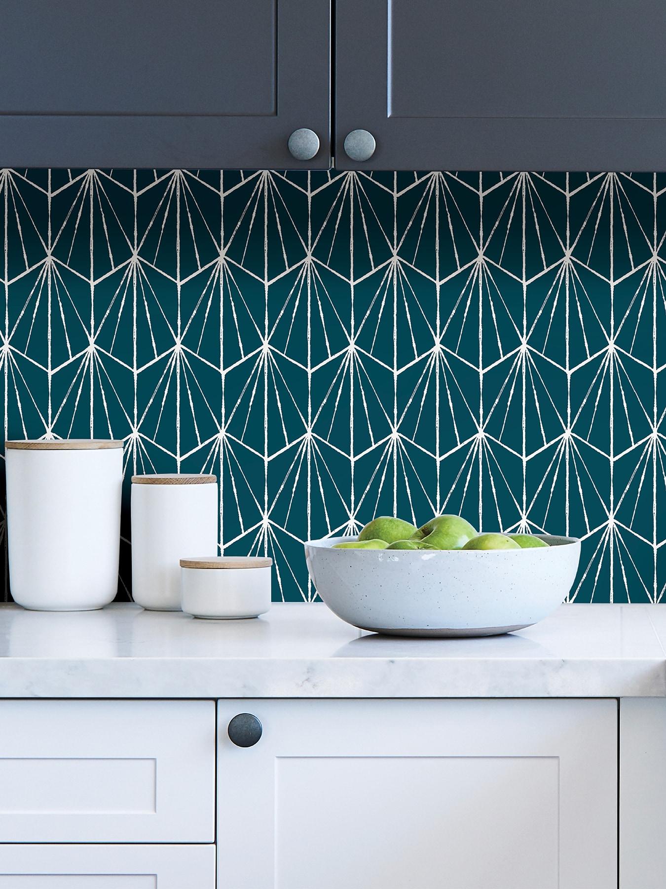 Indigo Dorset Peel & Stick Wallpaper