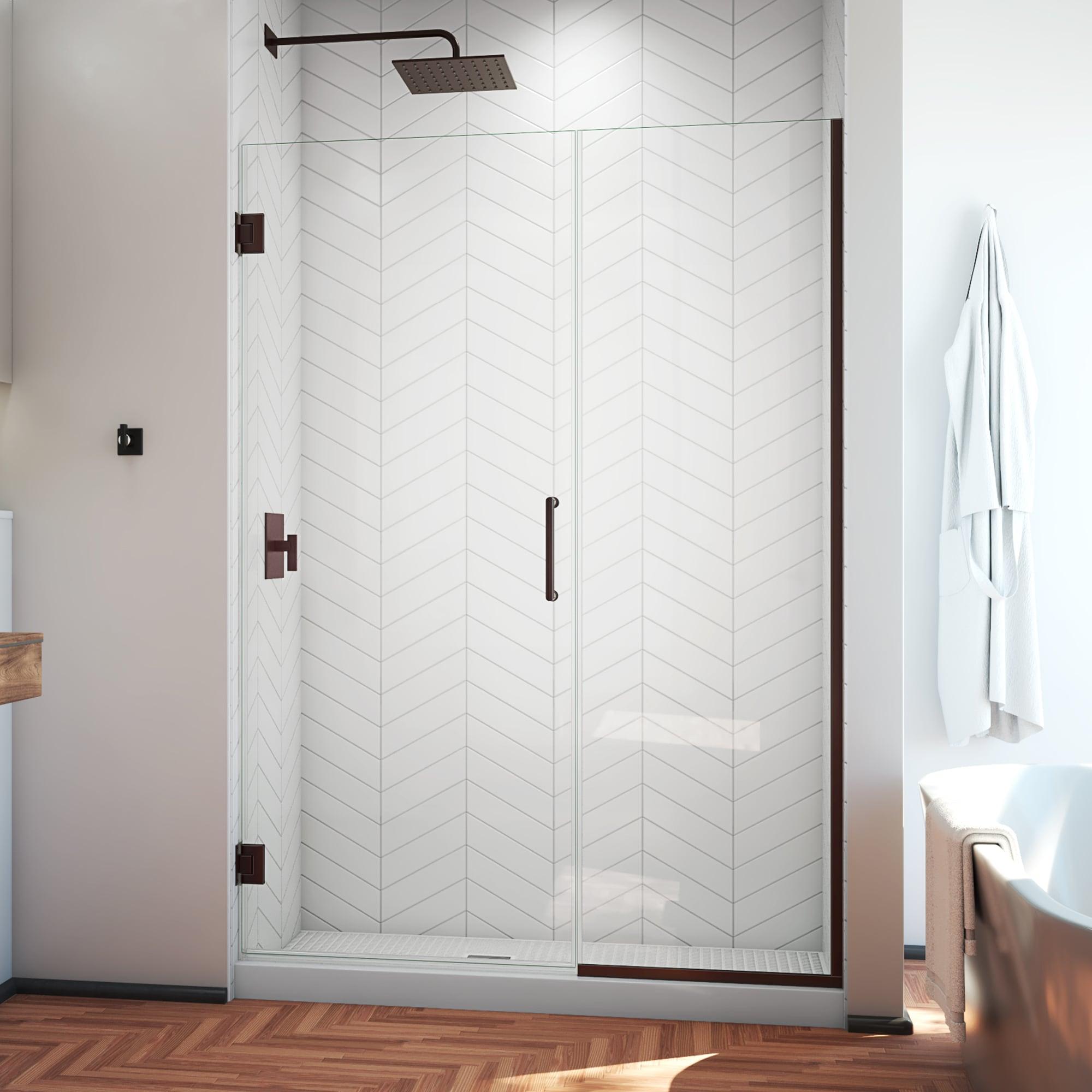 Unidoor Plus 46" W x 72" H Pivot Frameless Shower Door with ClearMax™ Technology