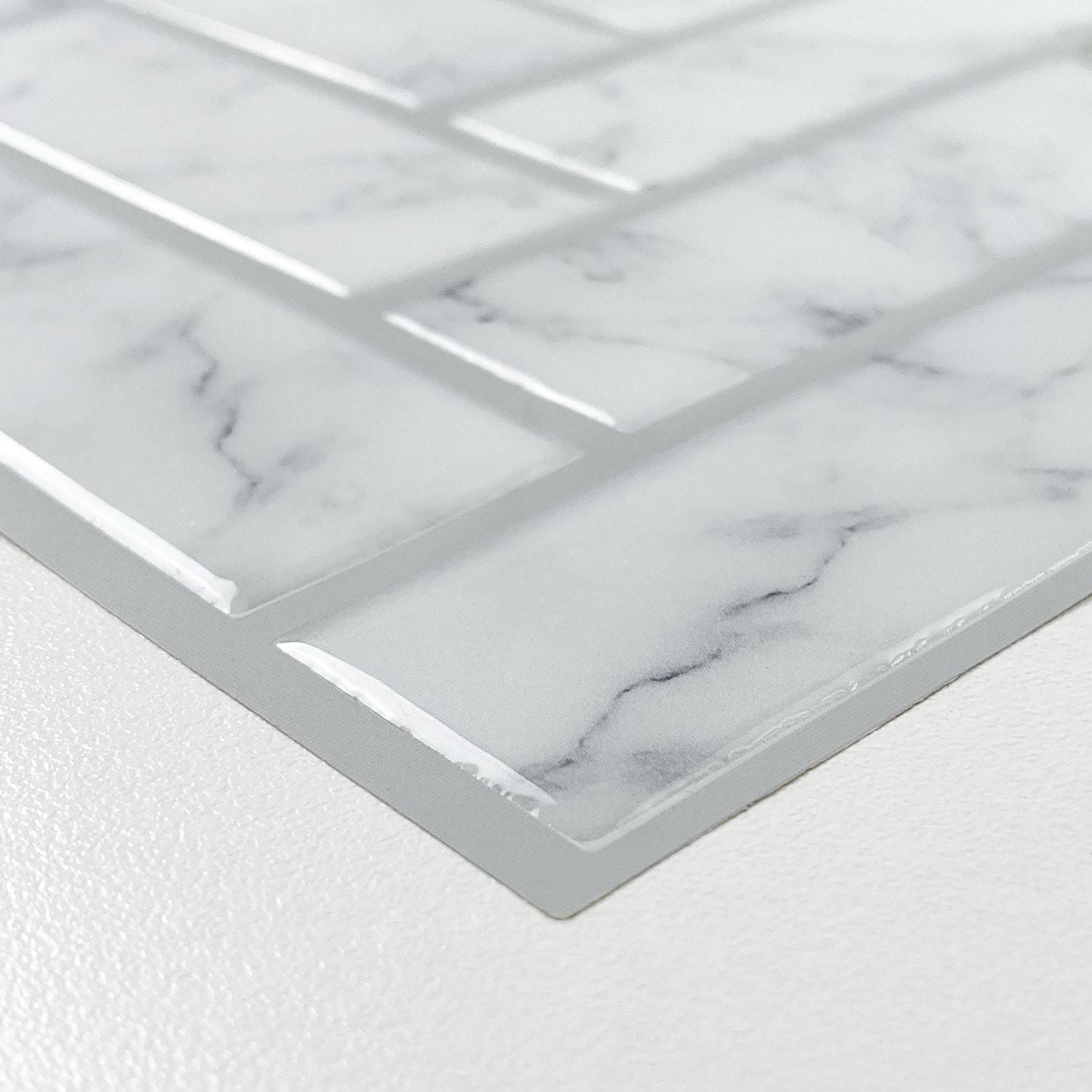 10.5'' W x 10.5'' L Polyvinyl Chloride (PVC) Peel and Stick Mosaic Tile