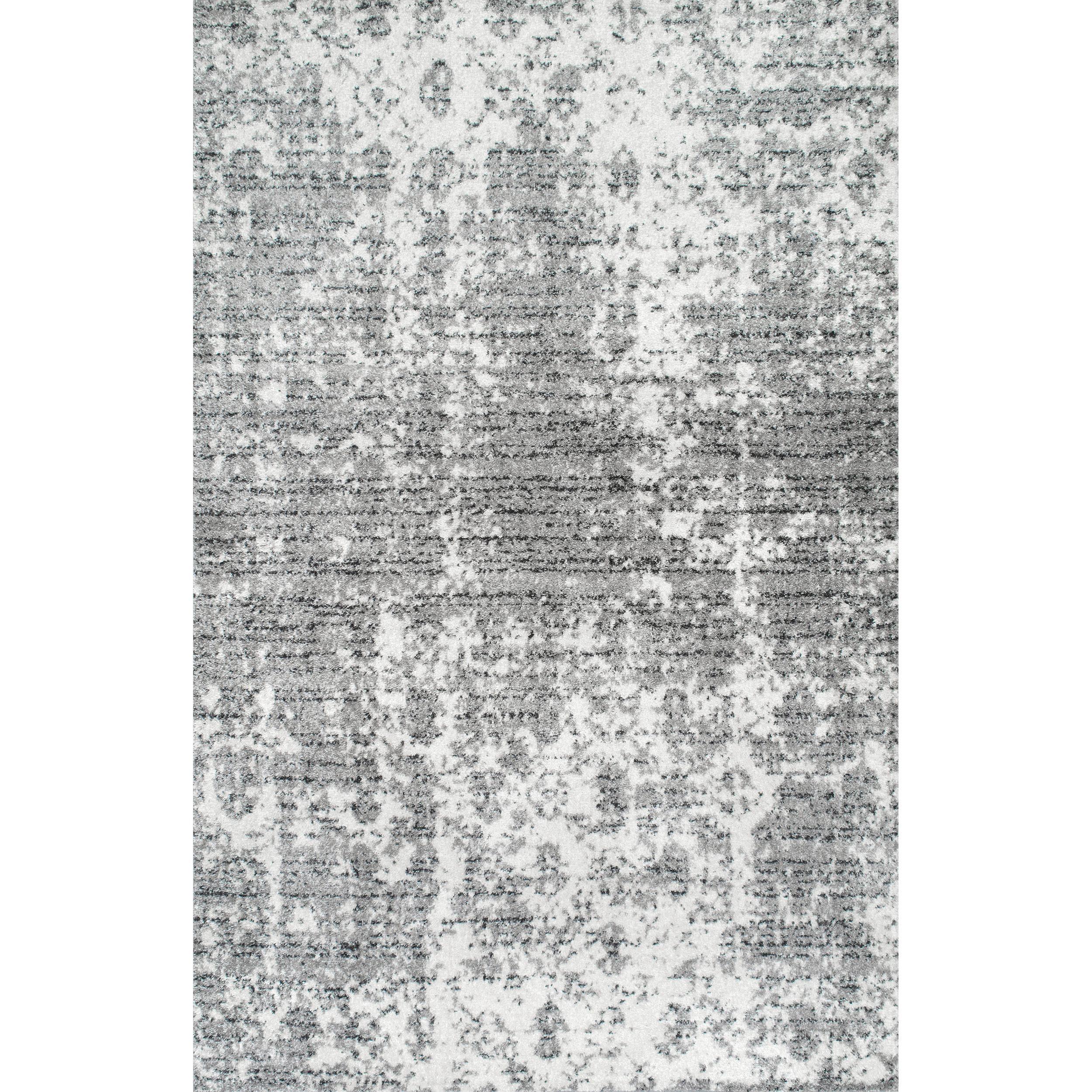 Nuloom Deedra Abstract 7x9 Indoor Area Rug for Living Room Bedroom Dining Room Kitchen, Grey/Ivory