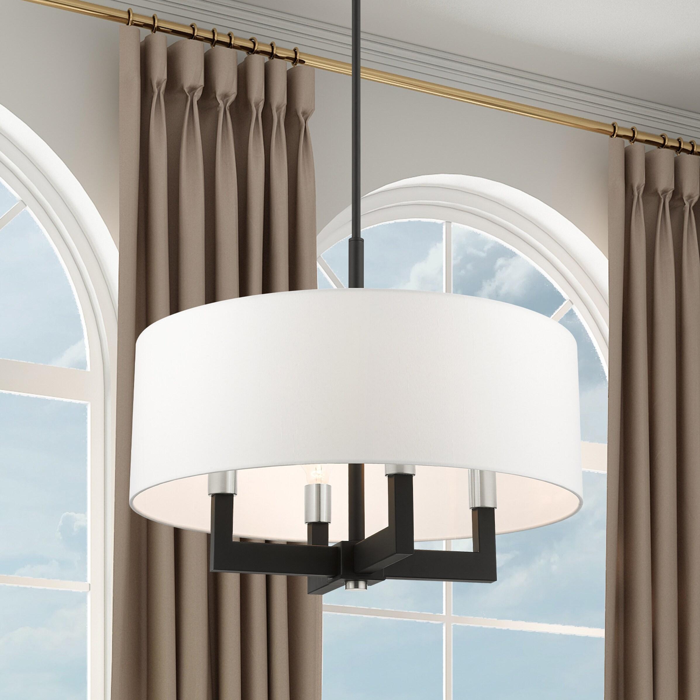 Livex Lighting Cresthaven 4 - Light Chandelier in  Black