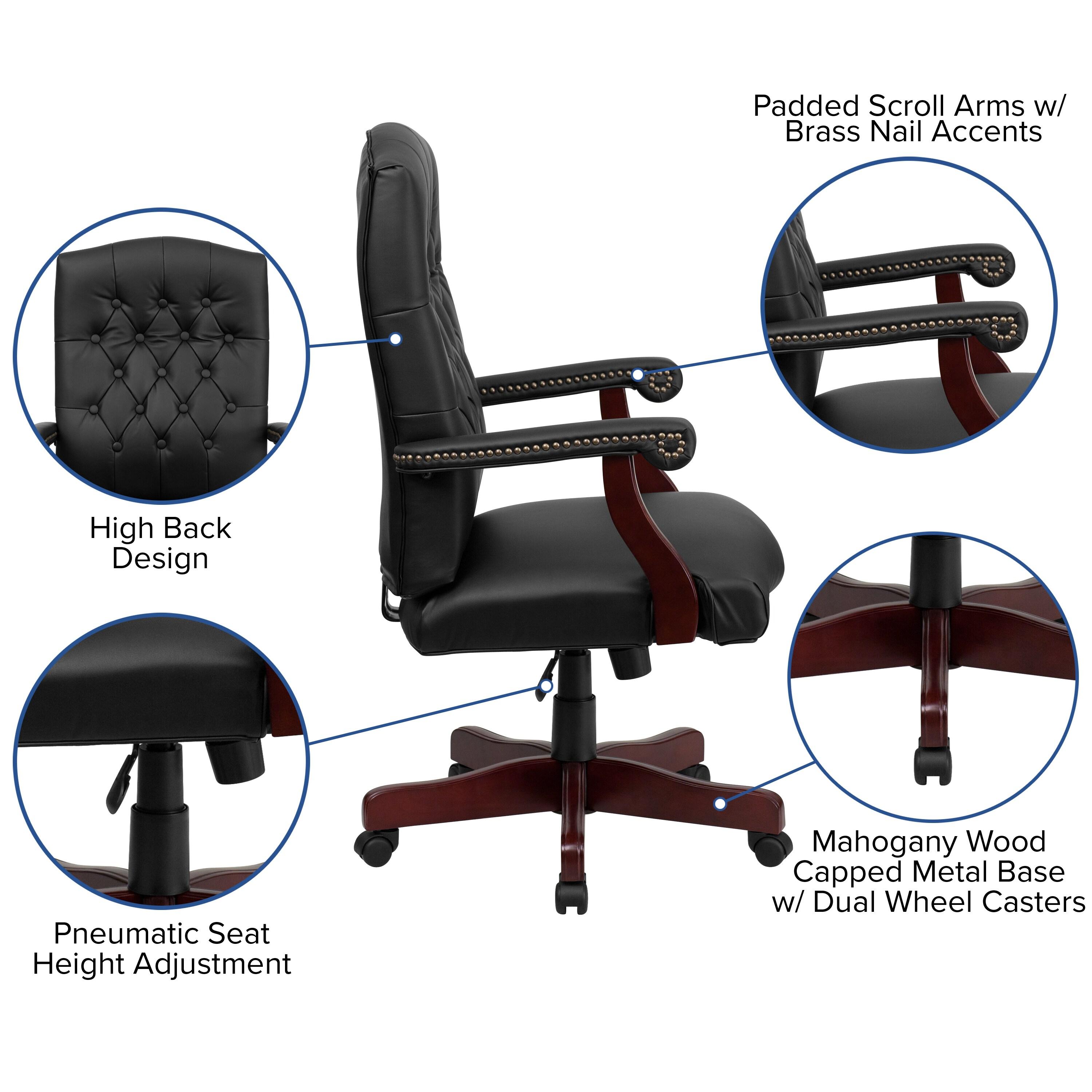 Flash Furniture Executive Swivel Office Chair with Arms