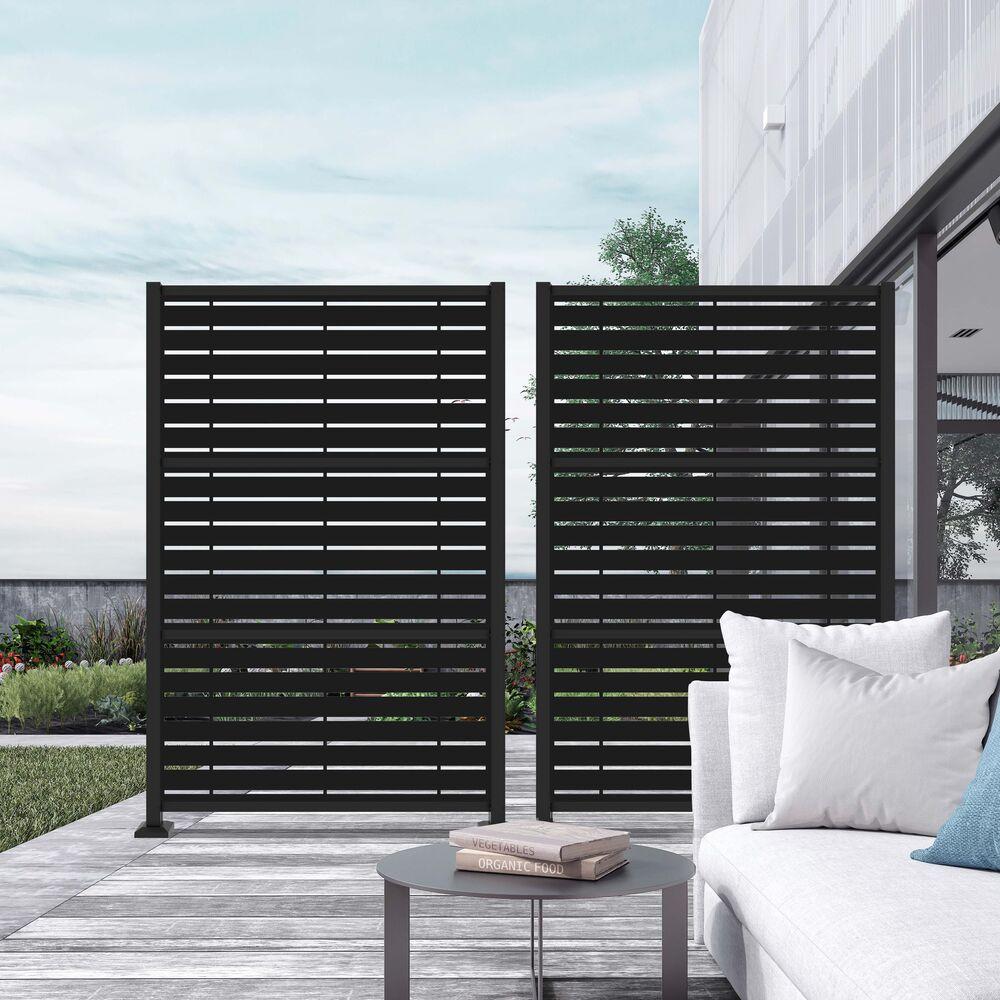 Barrette Outdoor Living Decorative Screen Panel Frame Kit with 2 ft. x 4 ft. Boardwalk
