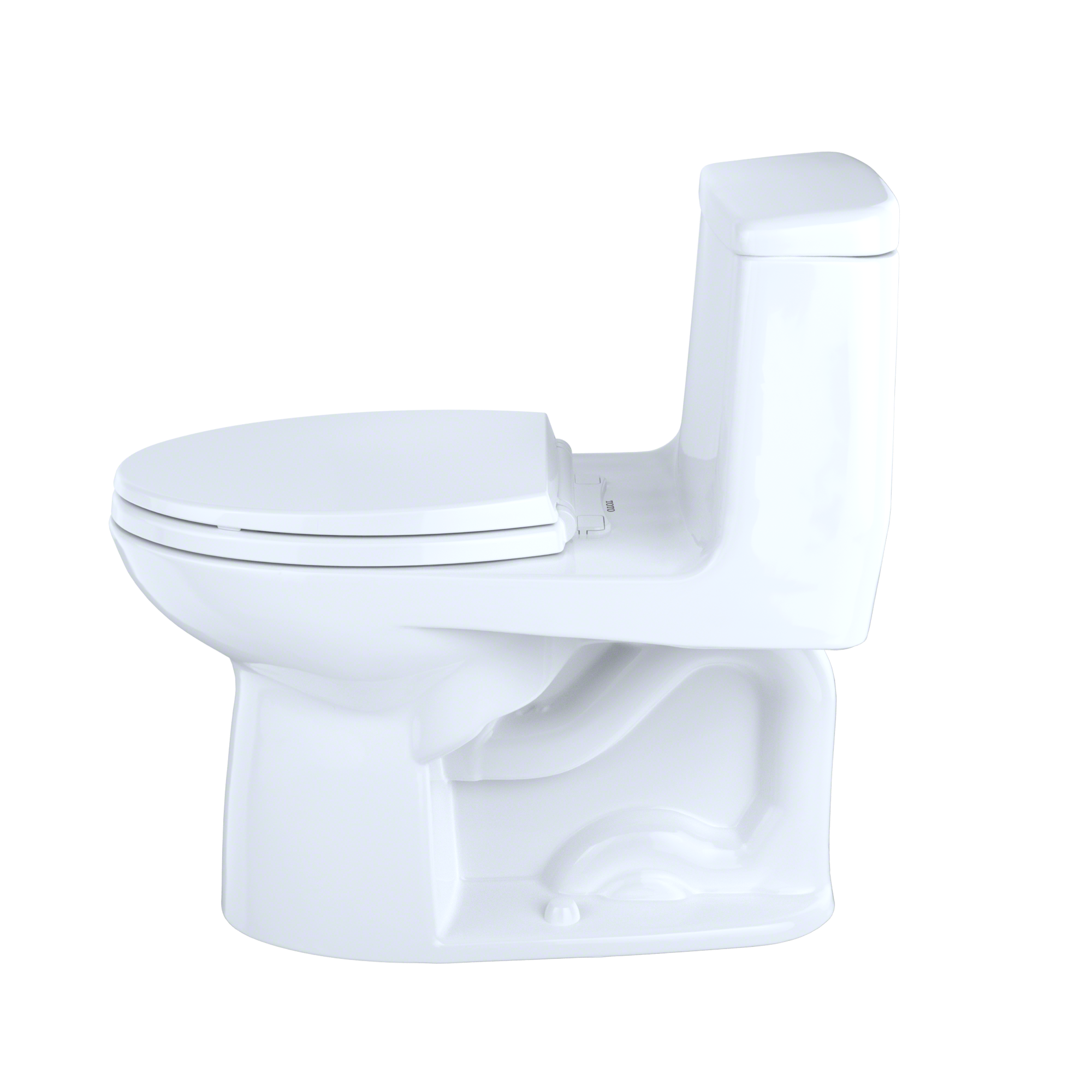 TOTO® Eco UltraMax® One-Piece Elongated 1.28 GPF Toilet with CEFIONTECT, Cotton White MS854114EG#01