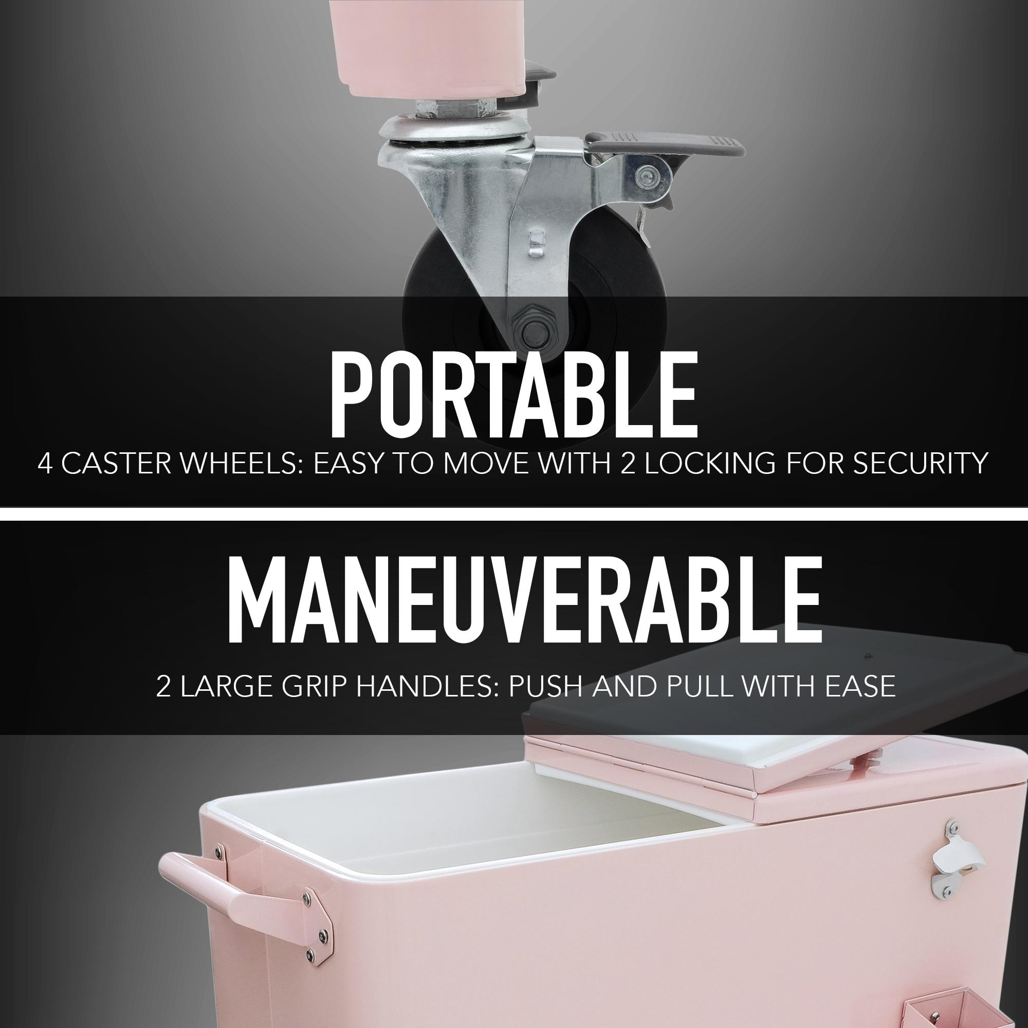 Winado 80 Qt. Outdoor Rolling Cooler Cart