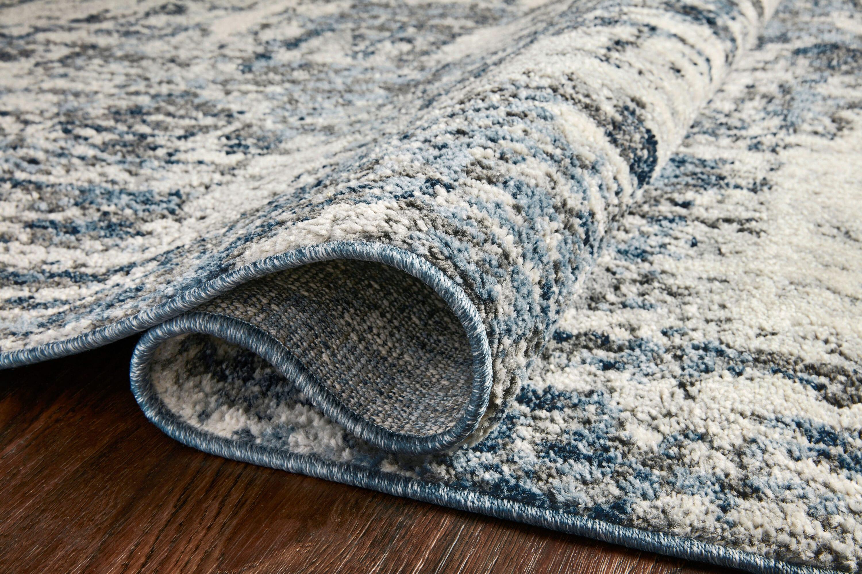 Loloi II Austen AUS-01 Abstract Natural / Ocean Area Rug 5'-3" x 7'-7"