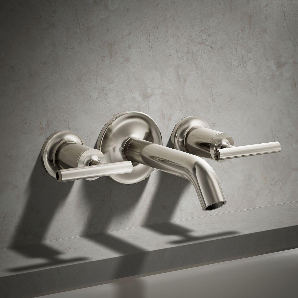 Purist® Deck- or Wall-Mount High-Flow Bath Trim with Lever Handles