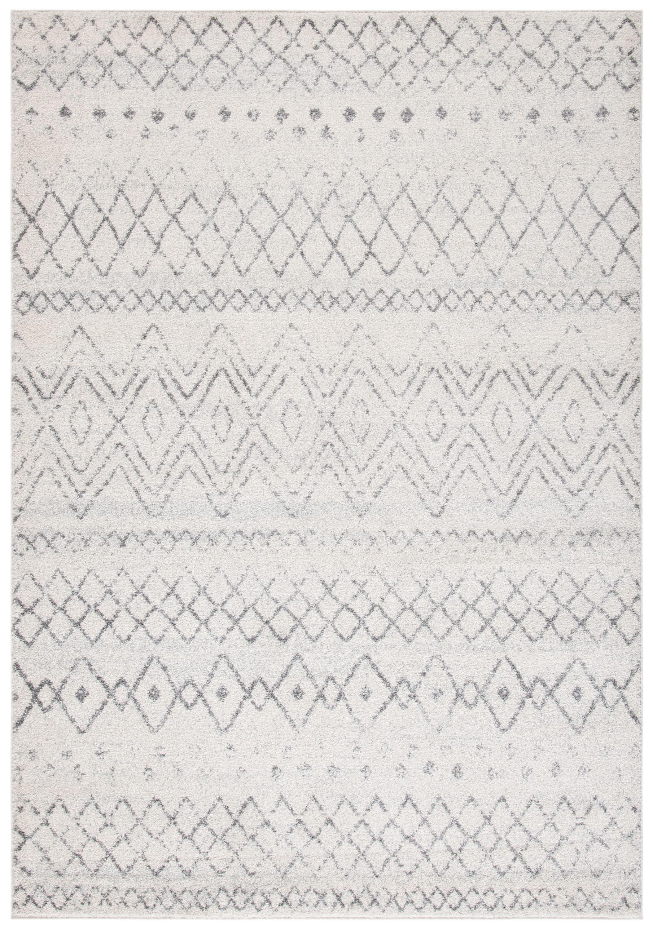 Madison 700 MAD798 Power Loomed Indoor Area Rug - Ivory/Charcoal - 5'3"x7'6" - Safavieh
