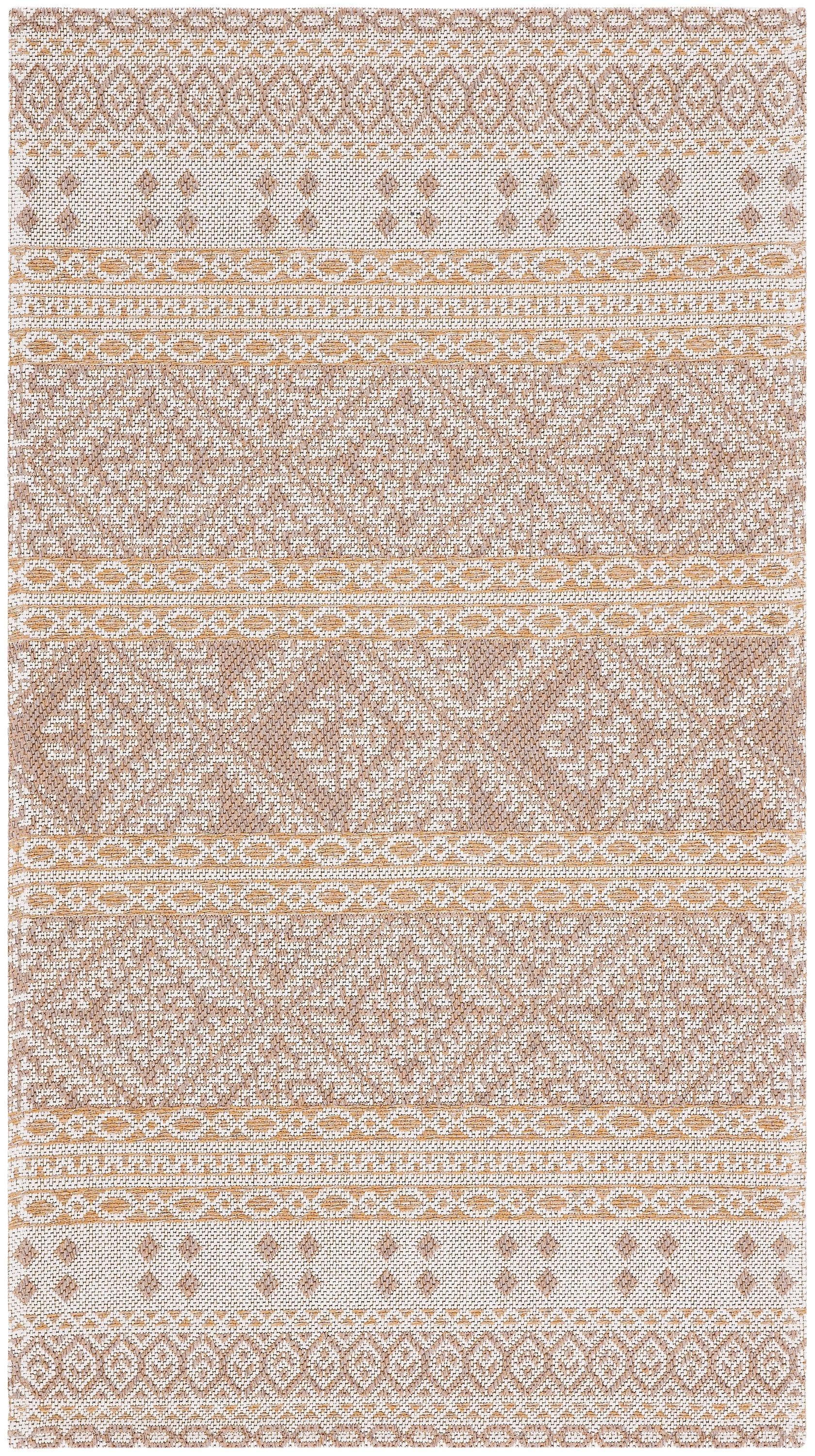 Augustine AGT445 Machine Made Indoor Accent Rug - Taupe/Cream - 2'10"x5' - Safavieh