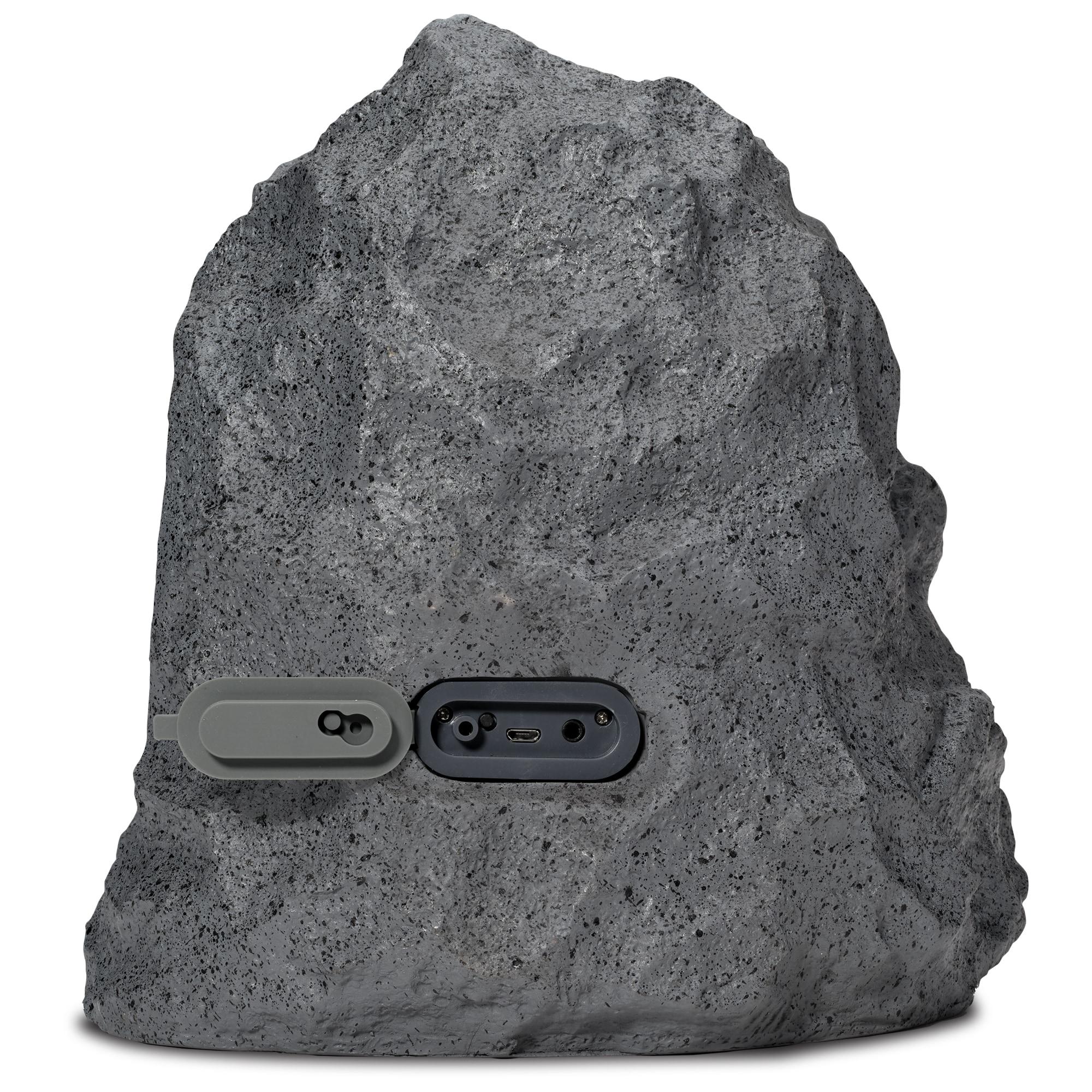 iLive ISBW422G Outdoor Bluetooth 20 Watts Power Rock Speakers with 2 USB charging cable, Gray