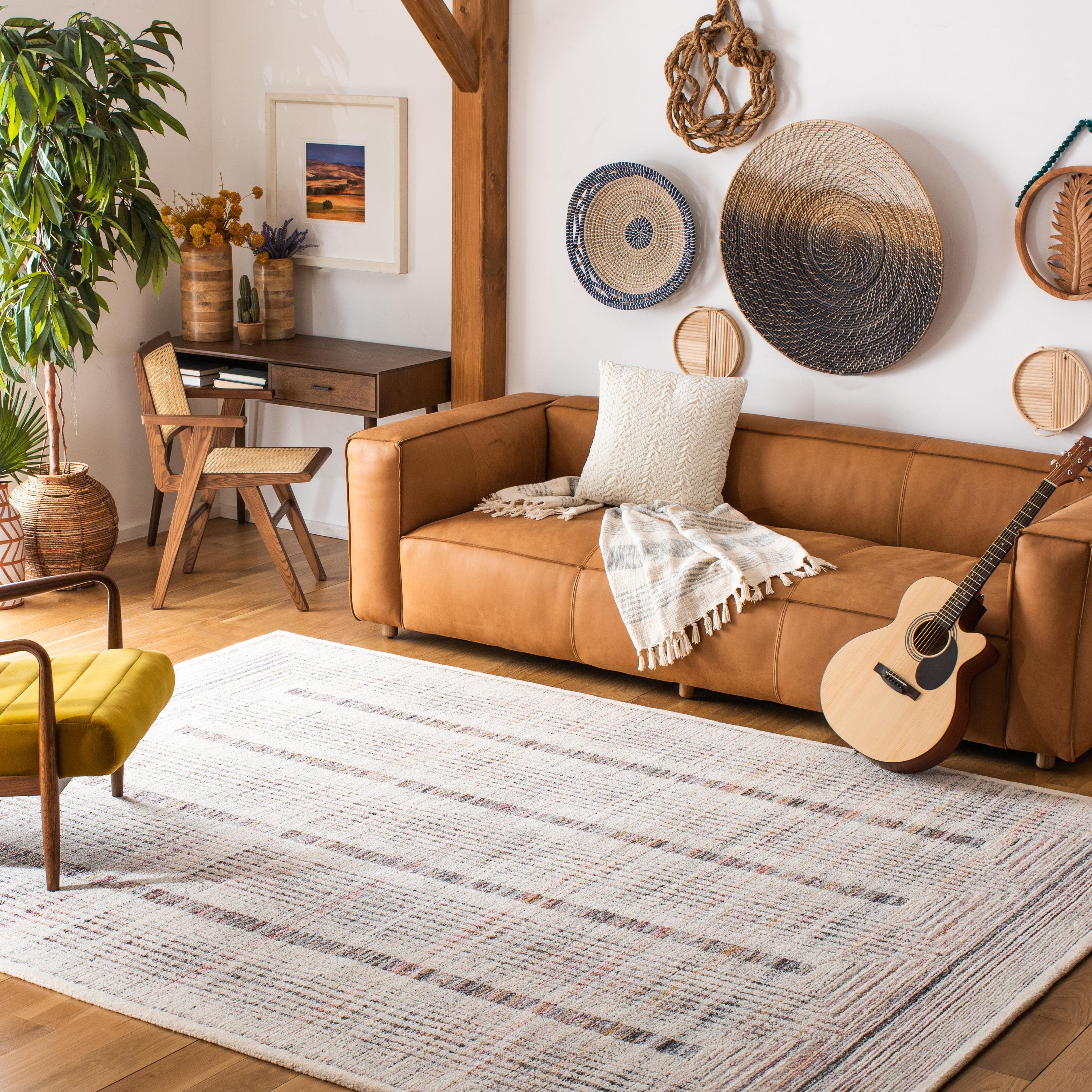 Metro MET991 Hand Tufted Indoor Area Rug - Red/Ivory - 4'x6' - Safavieh