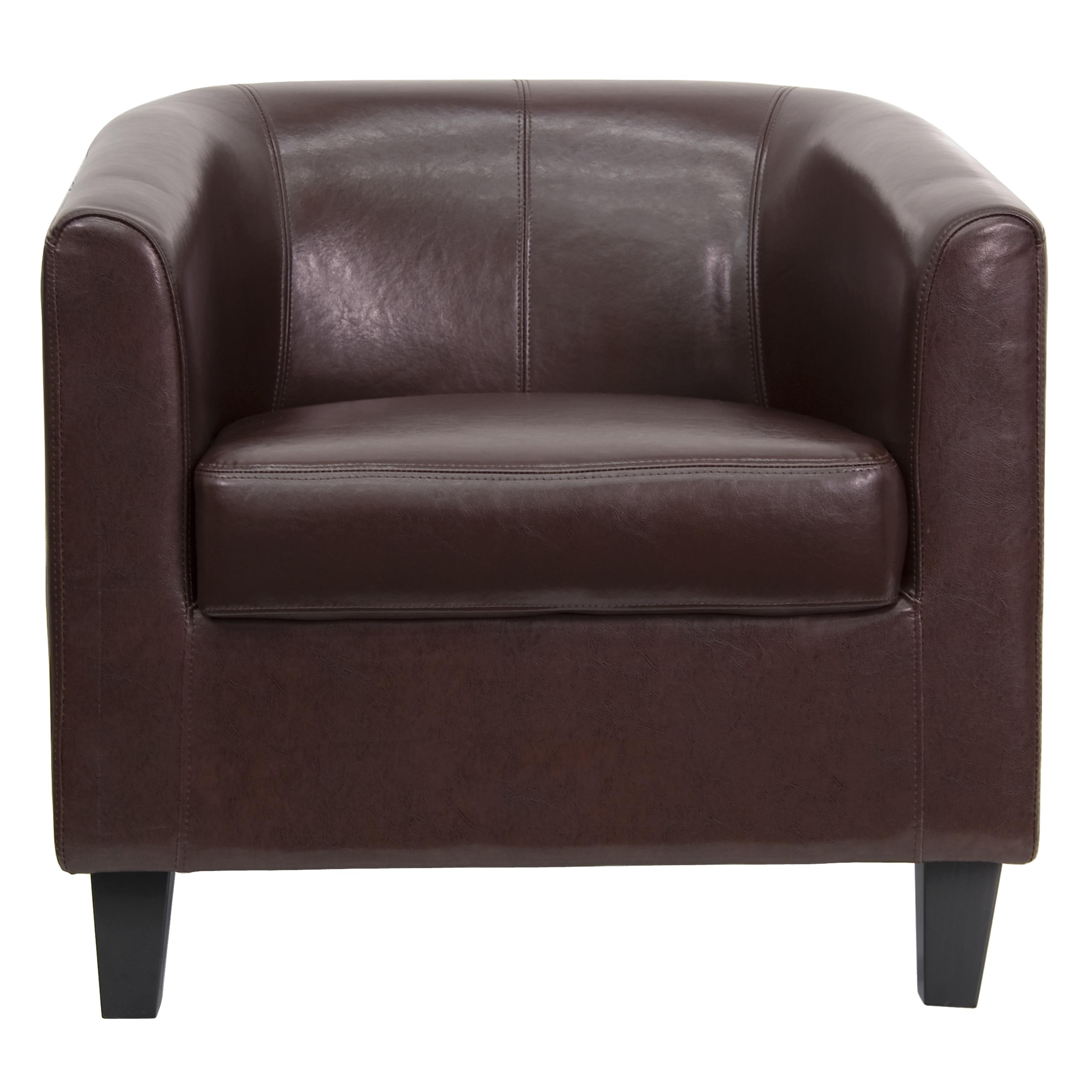 Flash Furniture Katie LeatherSoft Lounge Chair with Sloping Arms