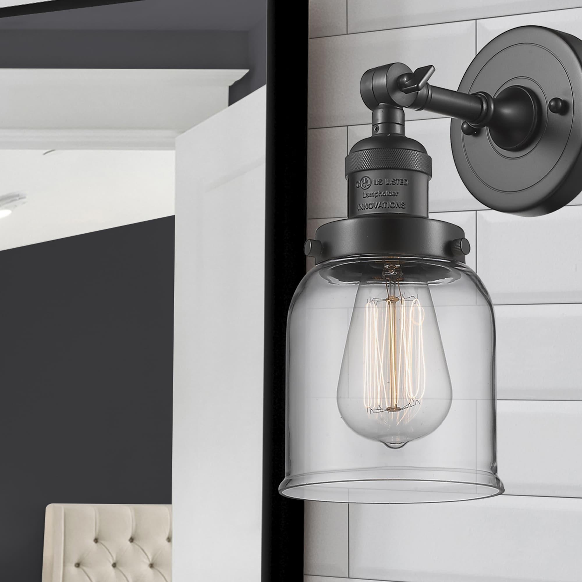 Innovations Lighting - Small Bell-1 Light Wall Sconce in Industrial Style-5