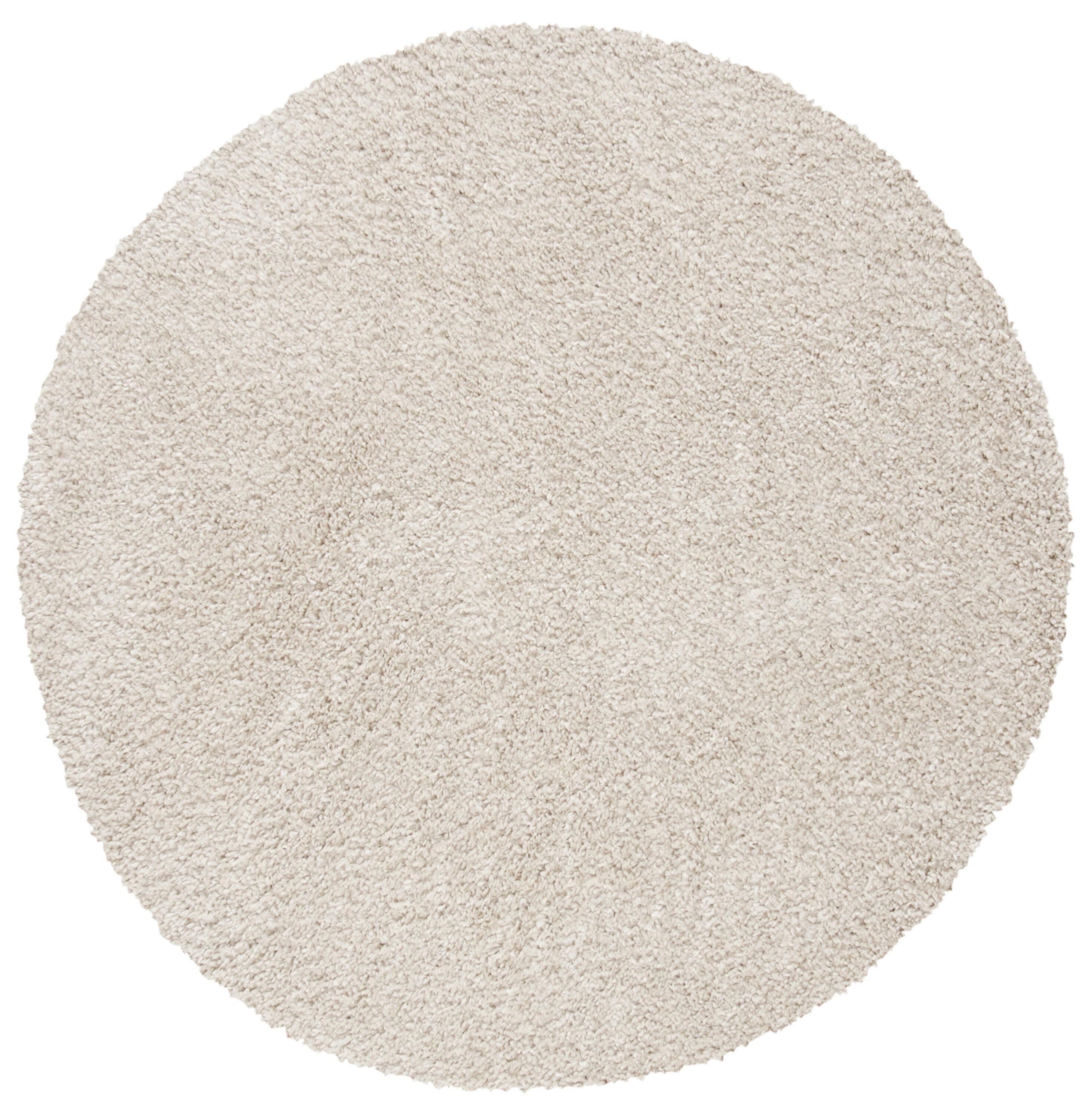 August Shag 900 AUG900 Power Loomed Indoor Area Rug - Beige - 4' Round - Safavieh