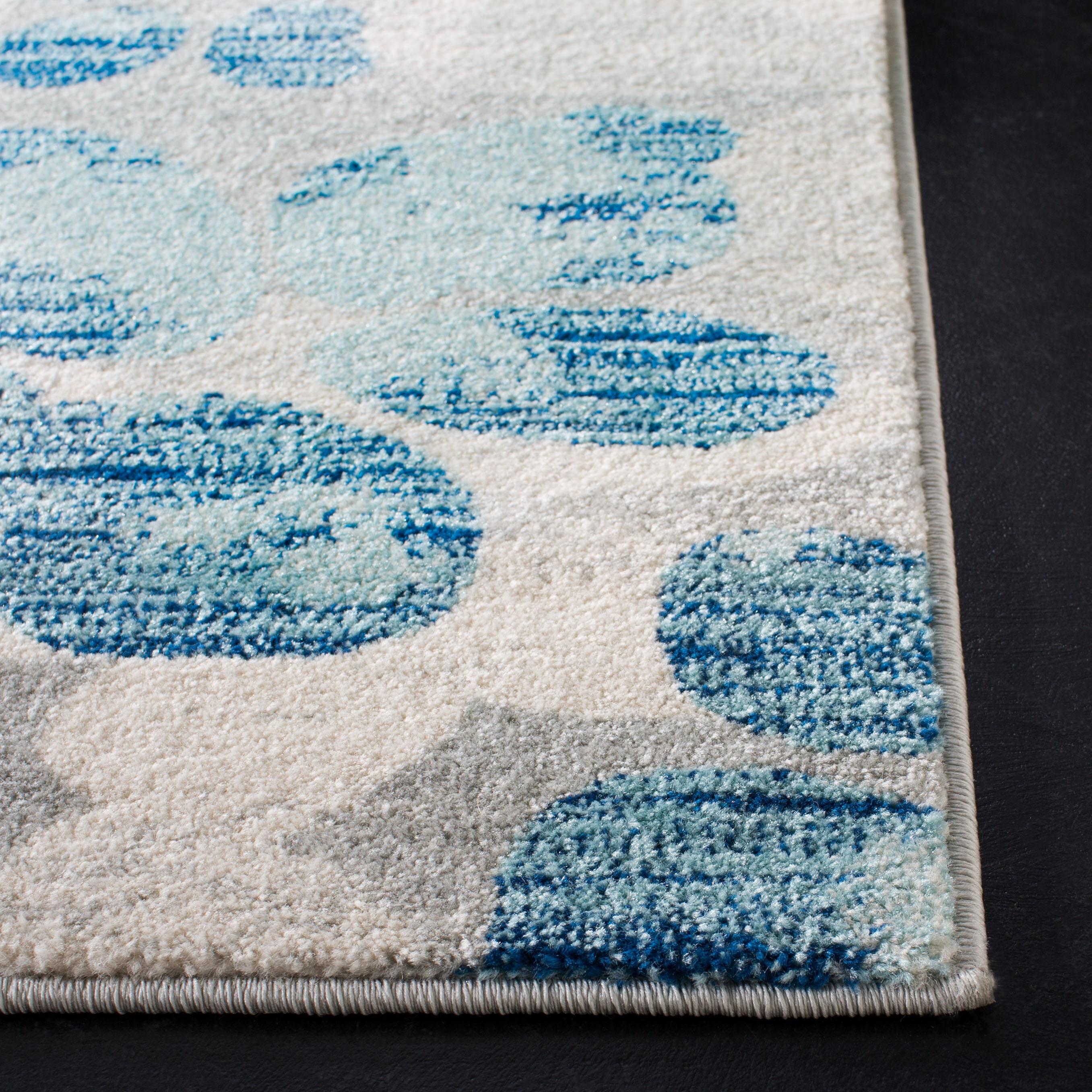 Evoke EVK236 Power Loomed Area Rug - Grey/Light Blue - 8'9"x11'9" - Safavieh.