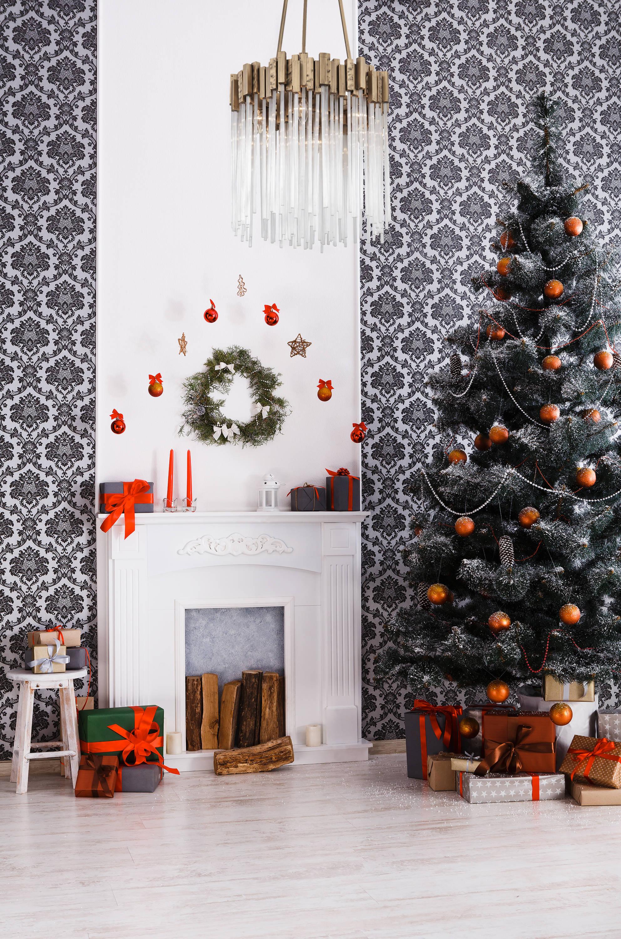 Havana Gold 6-Light Glass Pendant Chandelier