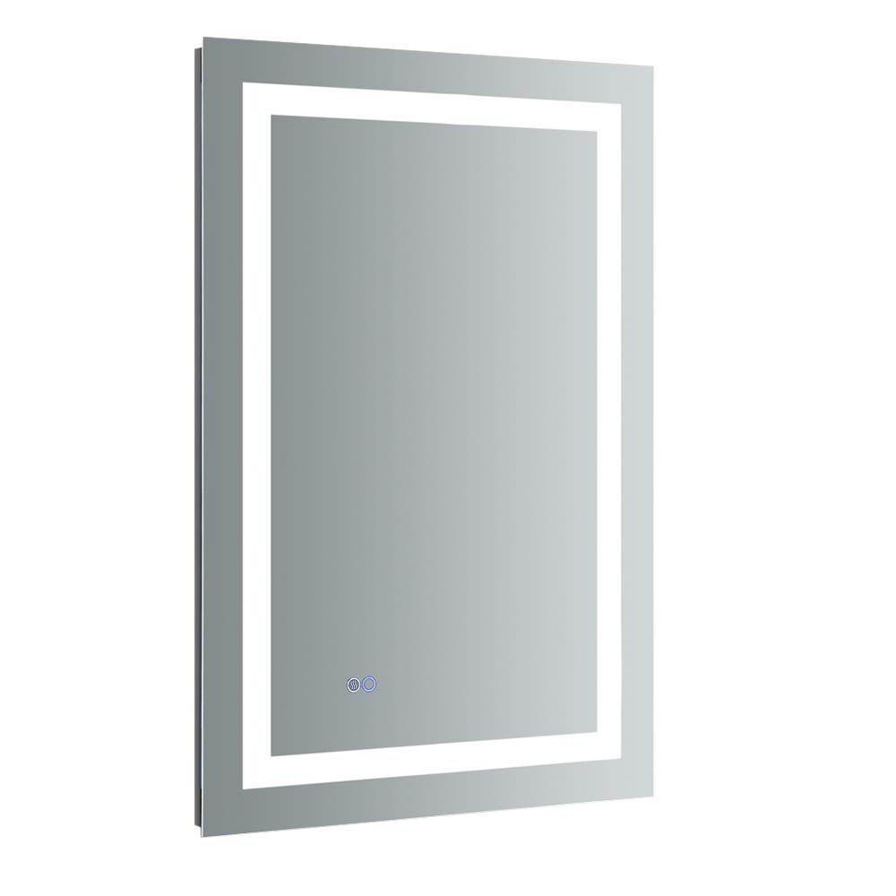 Fresca Santo 24" Wide x 36" Tall Bathroom Mirror with LED Lighting and Defogger