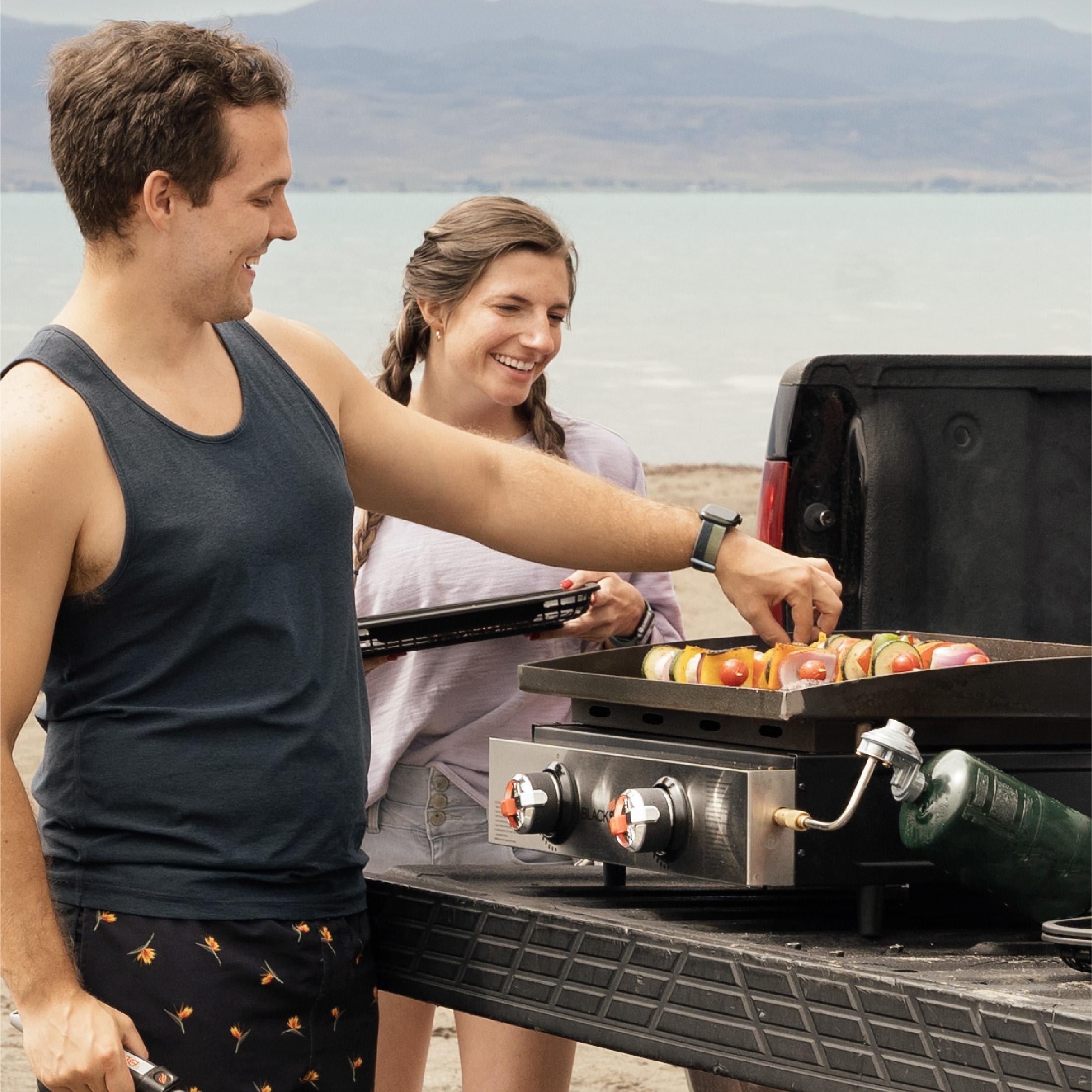 Blackstone 22" Original Omnivore Tabletop Griddle 2-Burner Liquid Propane Flat Top Grill