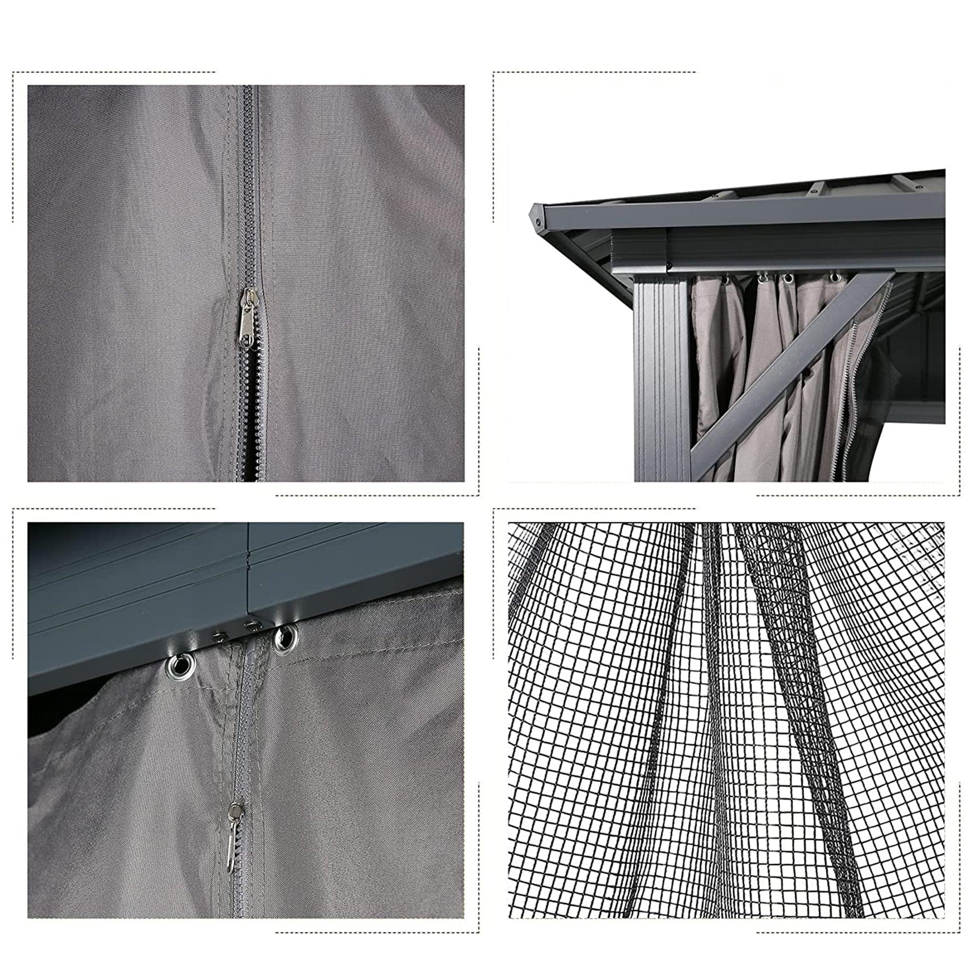 Peak Home Furnishings Hardtop 10 Ft. W x 10 Ft. D Aluminum Patio Gazebo