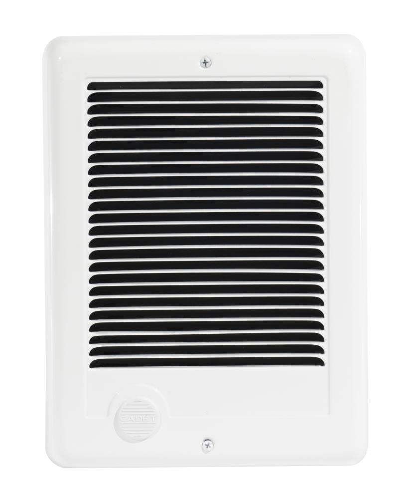 White 1500W Electric Wall Heater with Thermostat and Automatic Shut-off