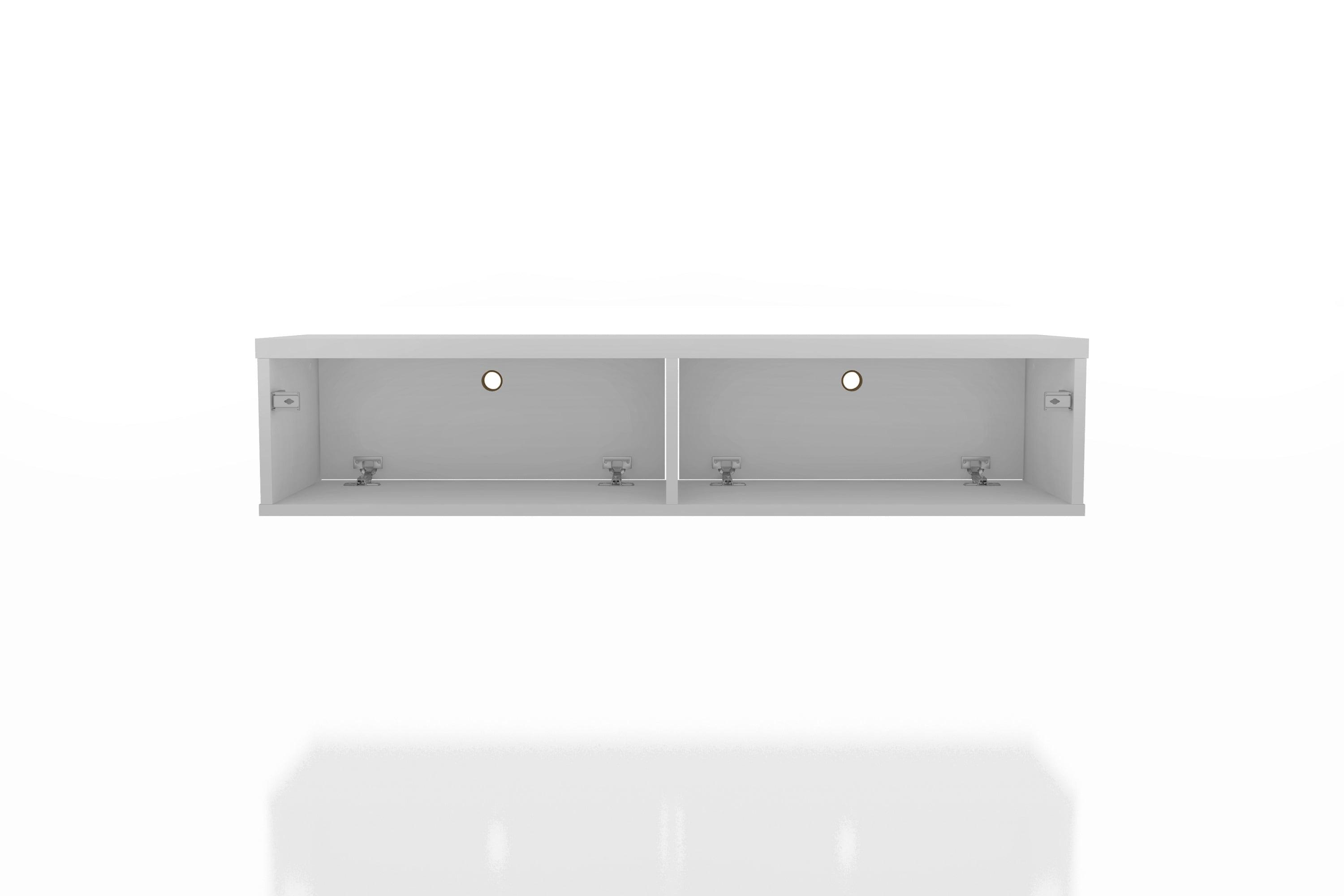 42.28" Liberty Floating Office Desk White - Manhattan Comfort