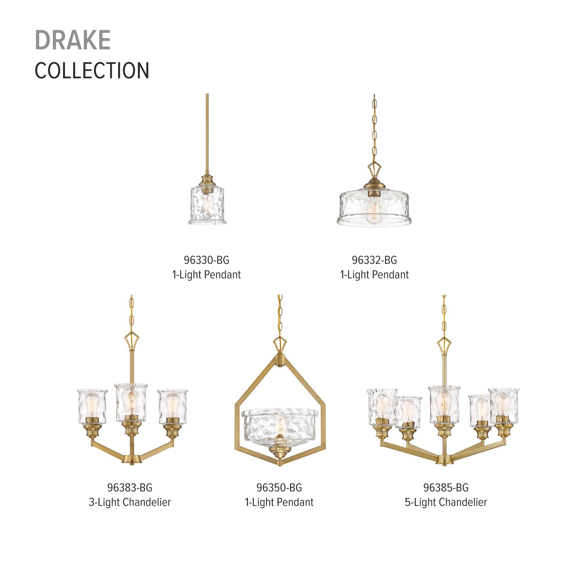 Designers Fountain Drake Polished Nickel 5 Light Chandelier, 96385-PN