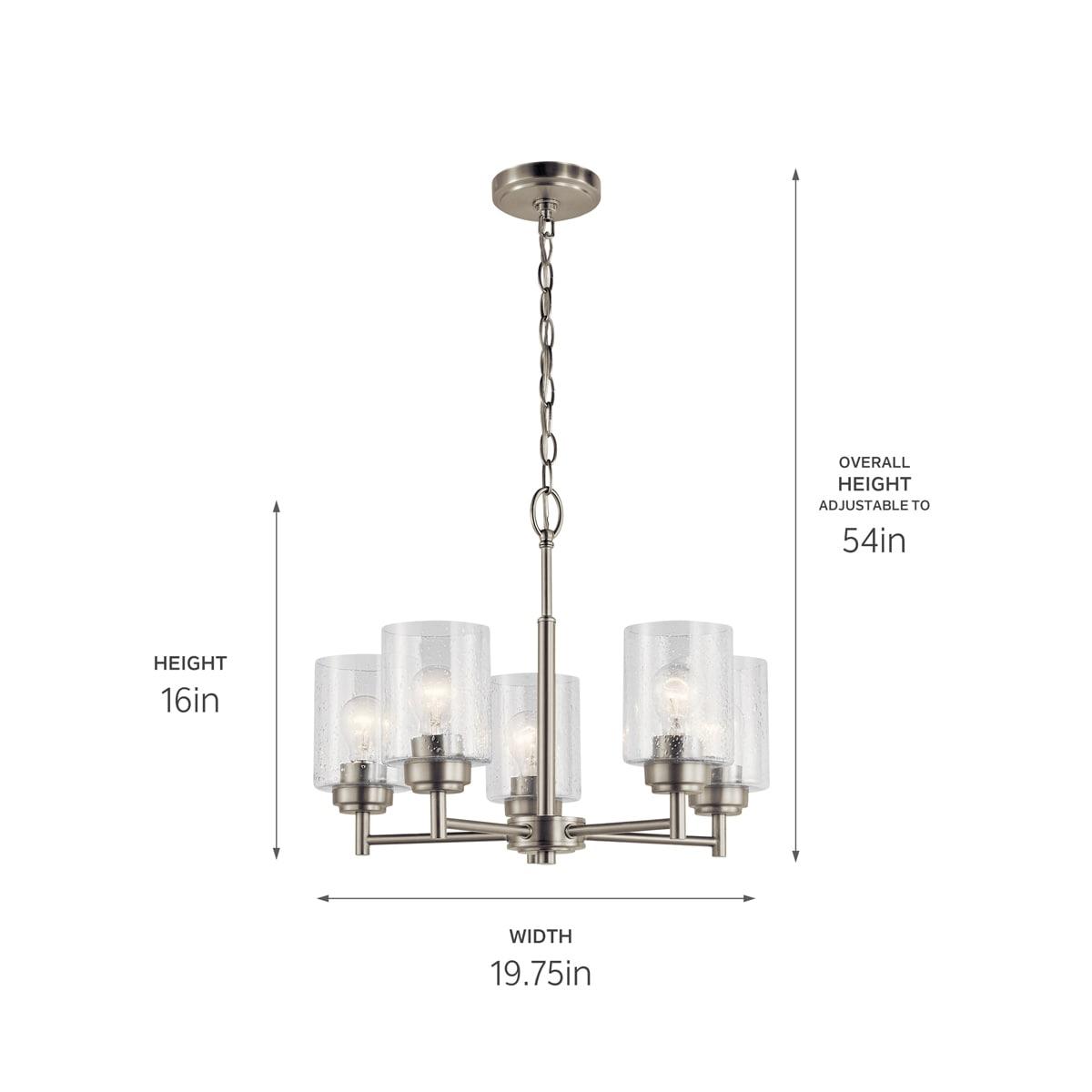 Winslow 5 - Light Dimmable Classic / Traditional Chandelier