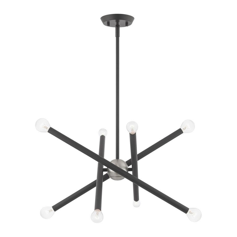 Livex Lighting Soho 8 - Light Chandelier in  Scandinavian Gray