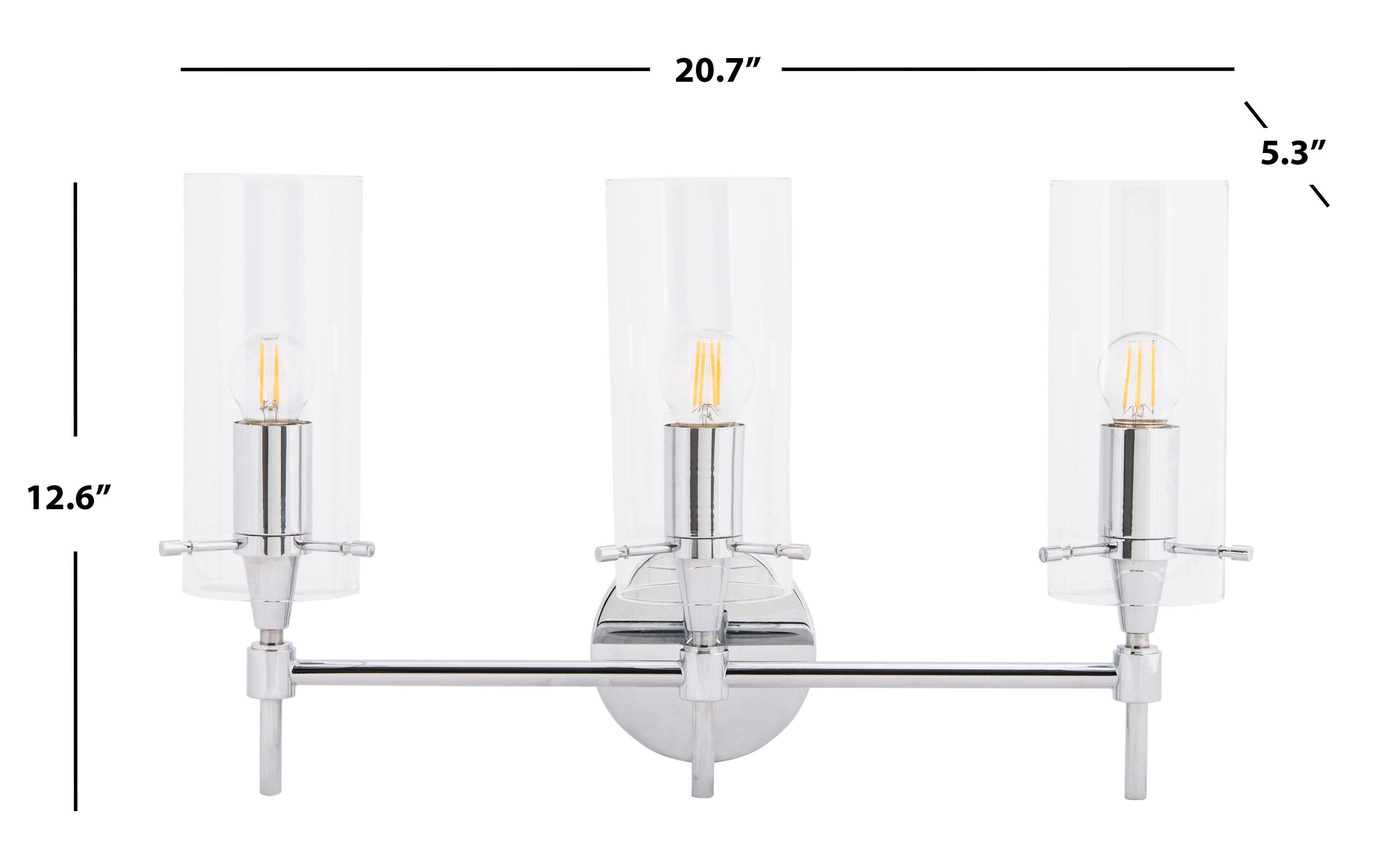 Norala Vanity Sconce - SCN5001 - Chrome - Safavieh