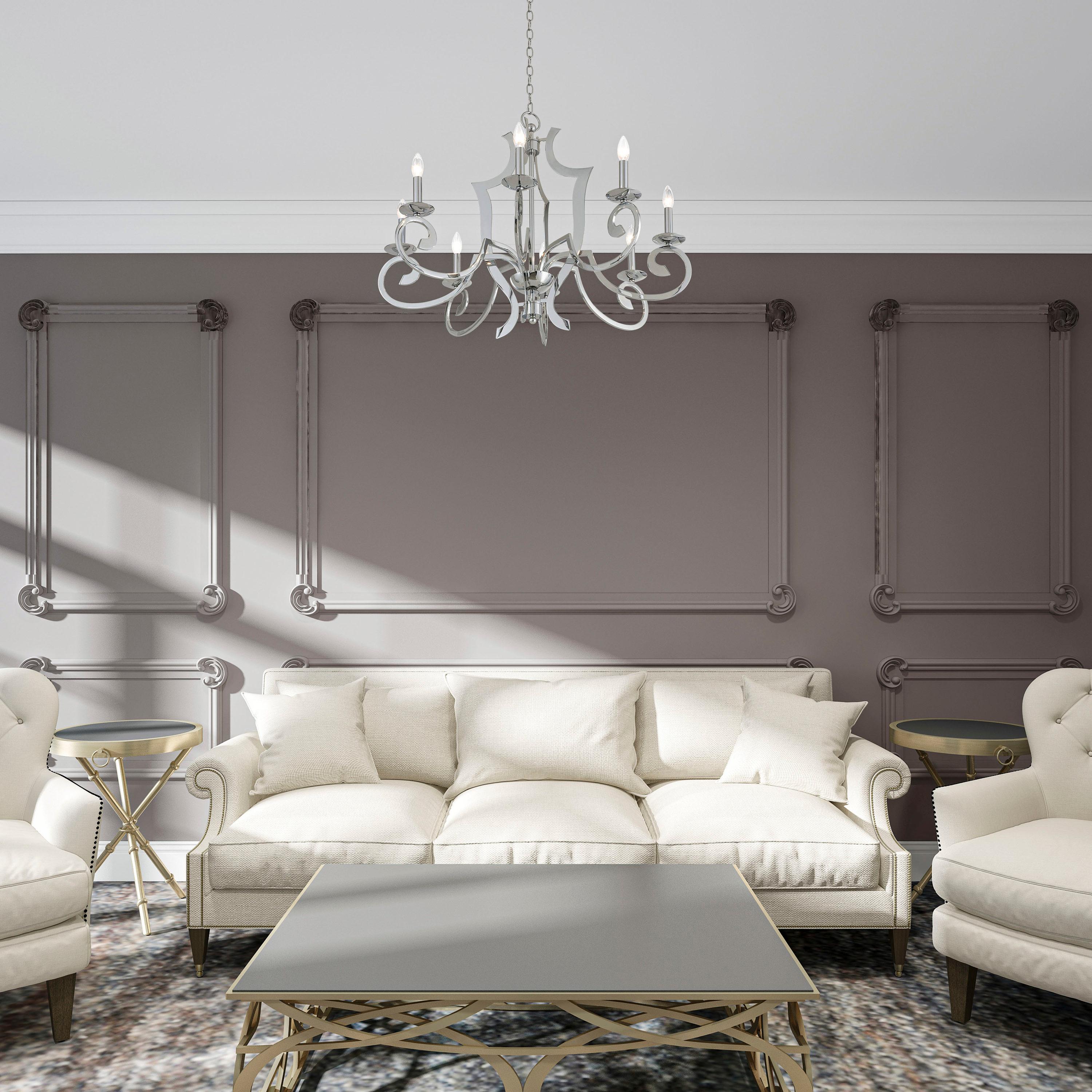 Livex Lighting Aldrich 8 - Light Chandelier in  Polished Chrome
