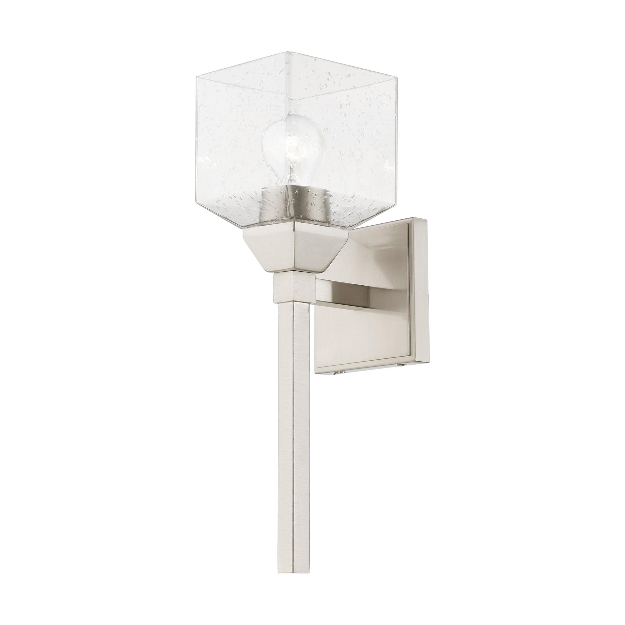 Livex Lighting Aragon 1 - Light Vanity in  Brushed Nickel