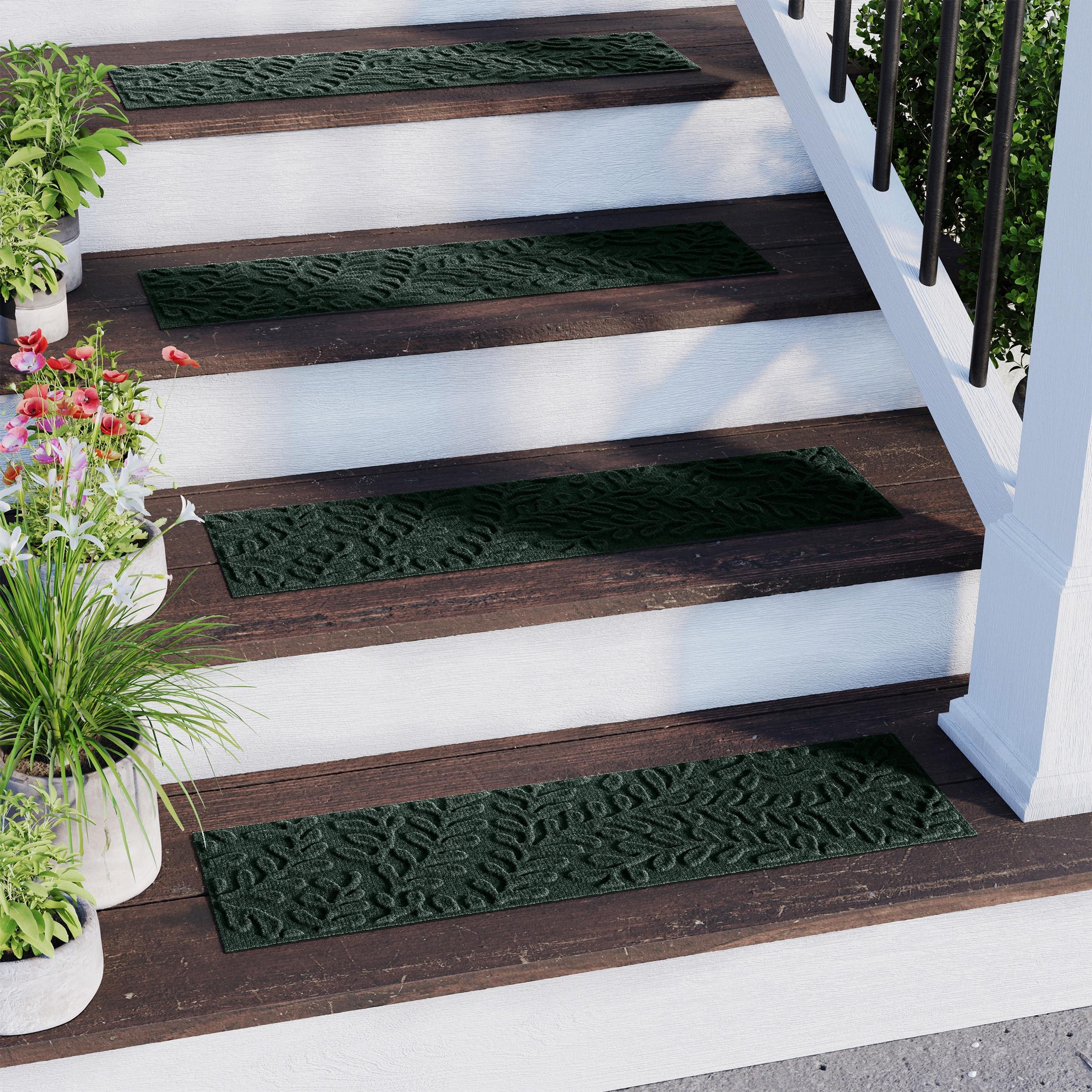 WaterHog Boxwood 8.5" x 30" Indoor Outdoor Stair Treads