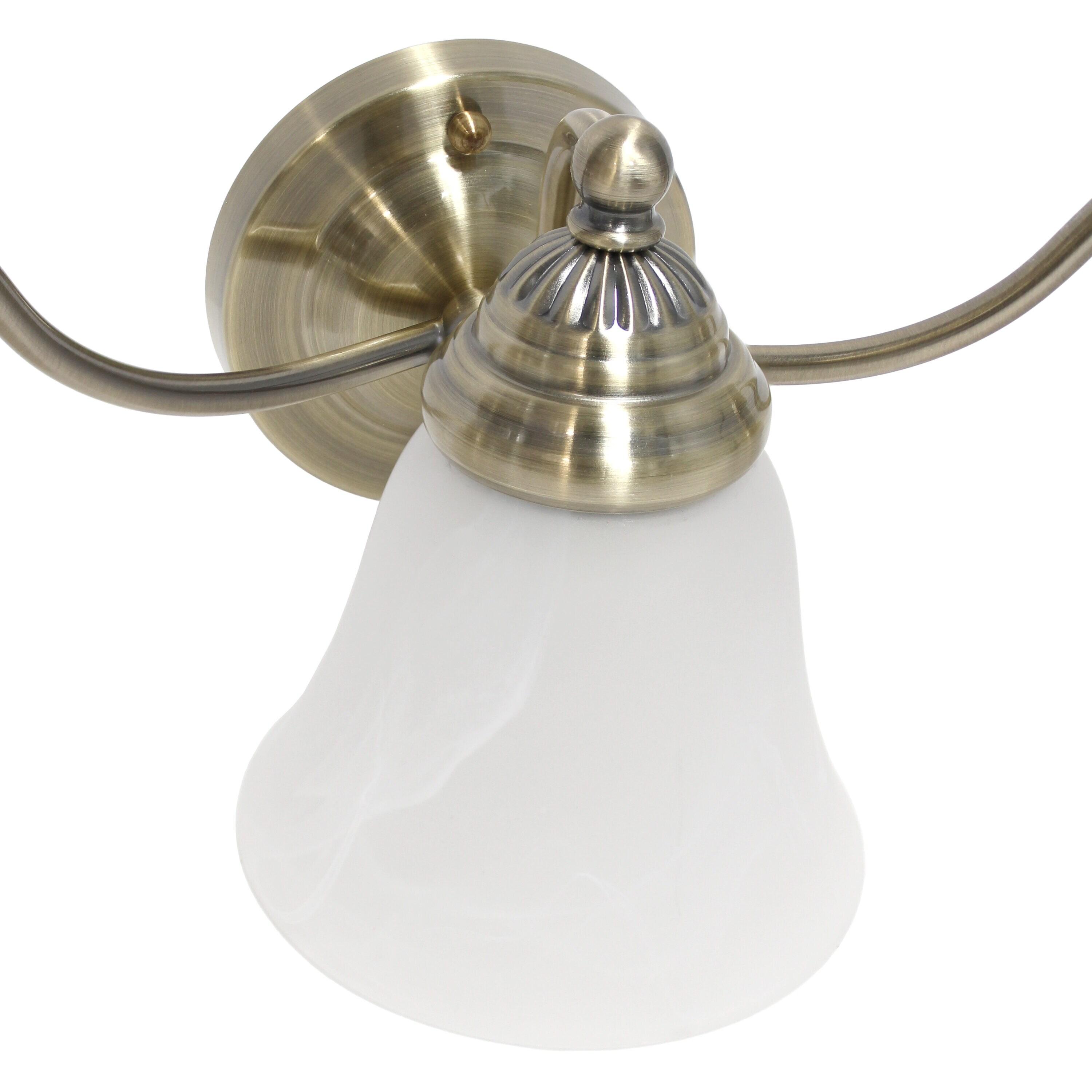 Traditional 3 Light Curved Metal Vanity Wall Light Fixture, ETL Listed - Lalia Home