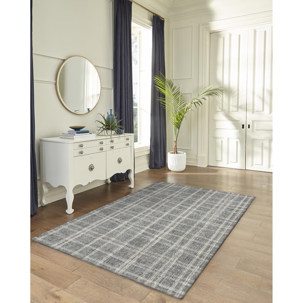 Liora Manne Savannah Mad Plaid Indoor Area Rug 100% Wool Hand Tufted Flannel