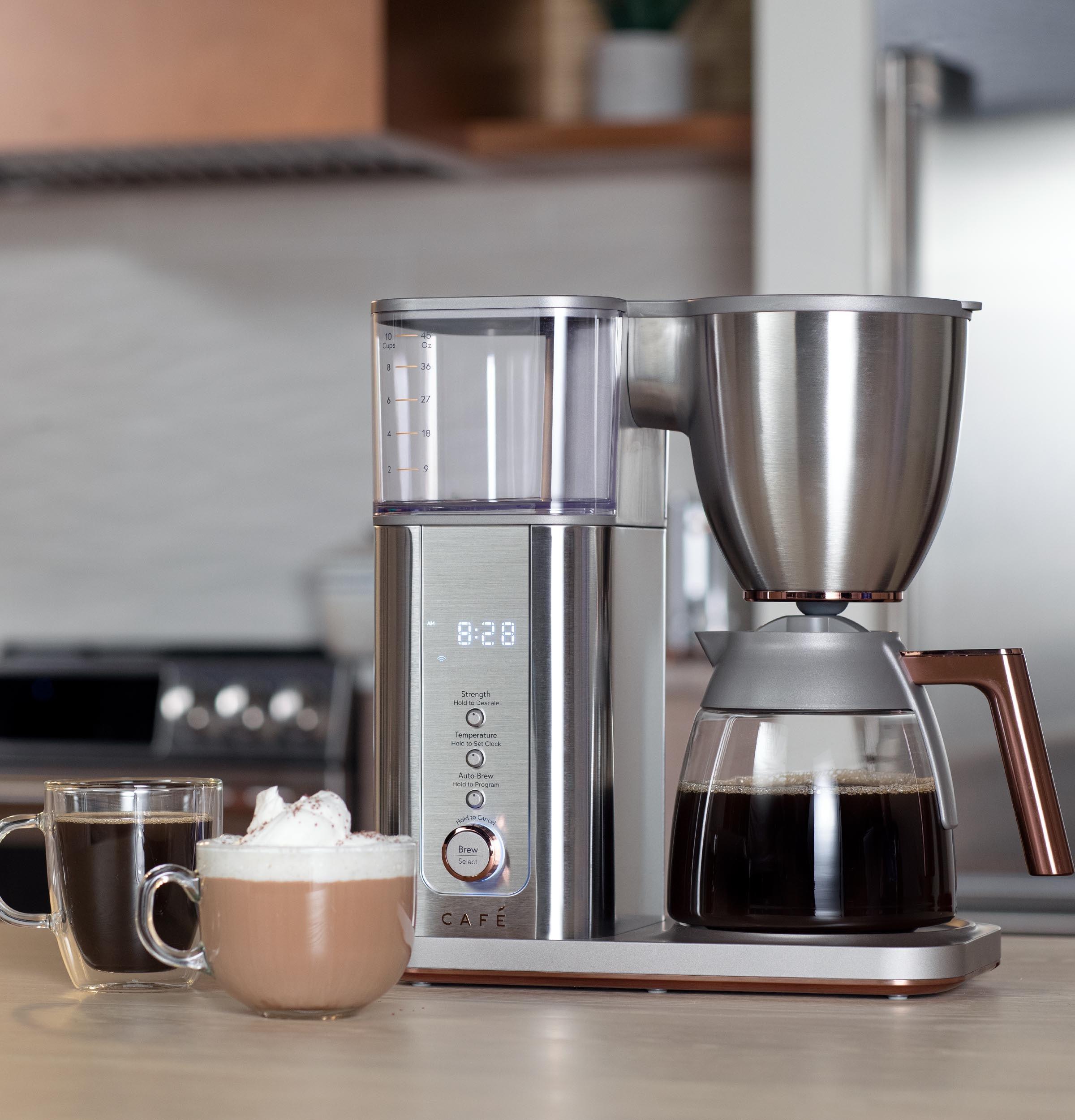 Café C7CDABS2RS3 Café 10-Cup Specialty Drip Coffee Maker with Glass Carafe