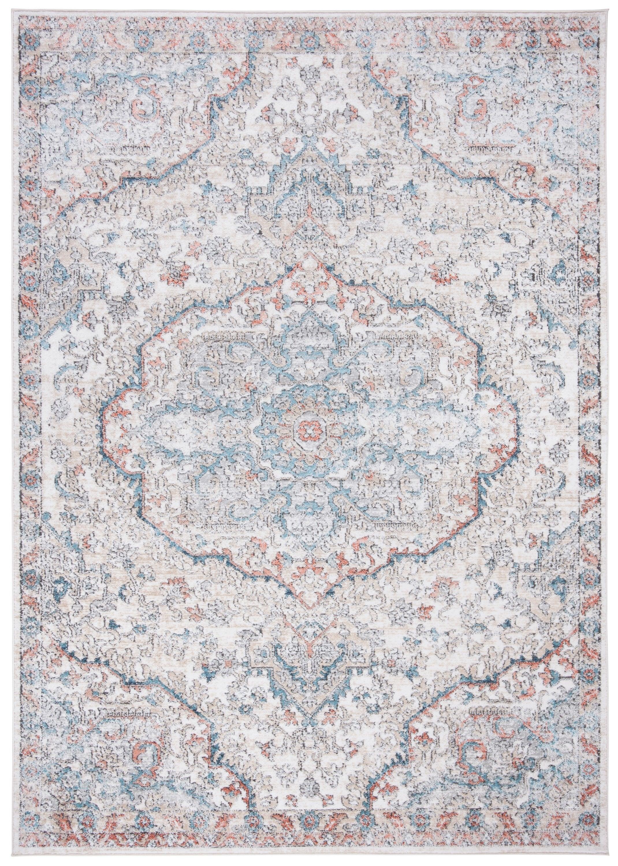 Oregon ORE812 Power Loomed Area Rug - Grey/Blue - 5'1"x7'6" - Safavieh.