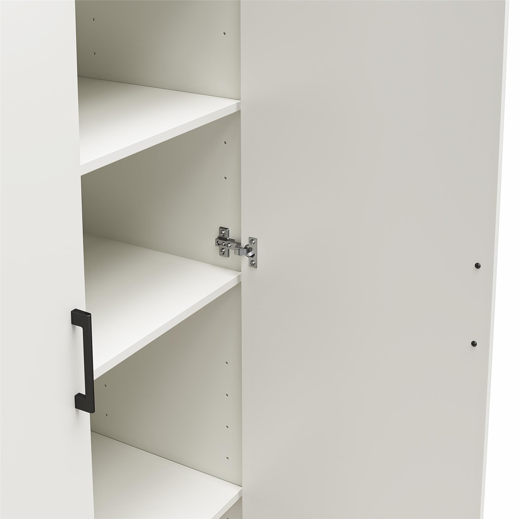 Versa 36" Wide 2 Door Storage Cabinet, White