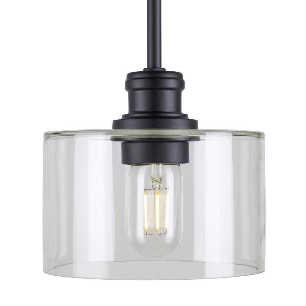 Forte Lighting 2748-01 Zane 7" Wide Mini Pendant - Black