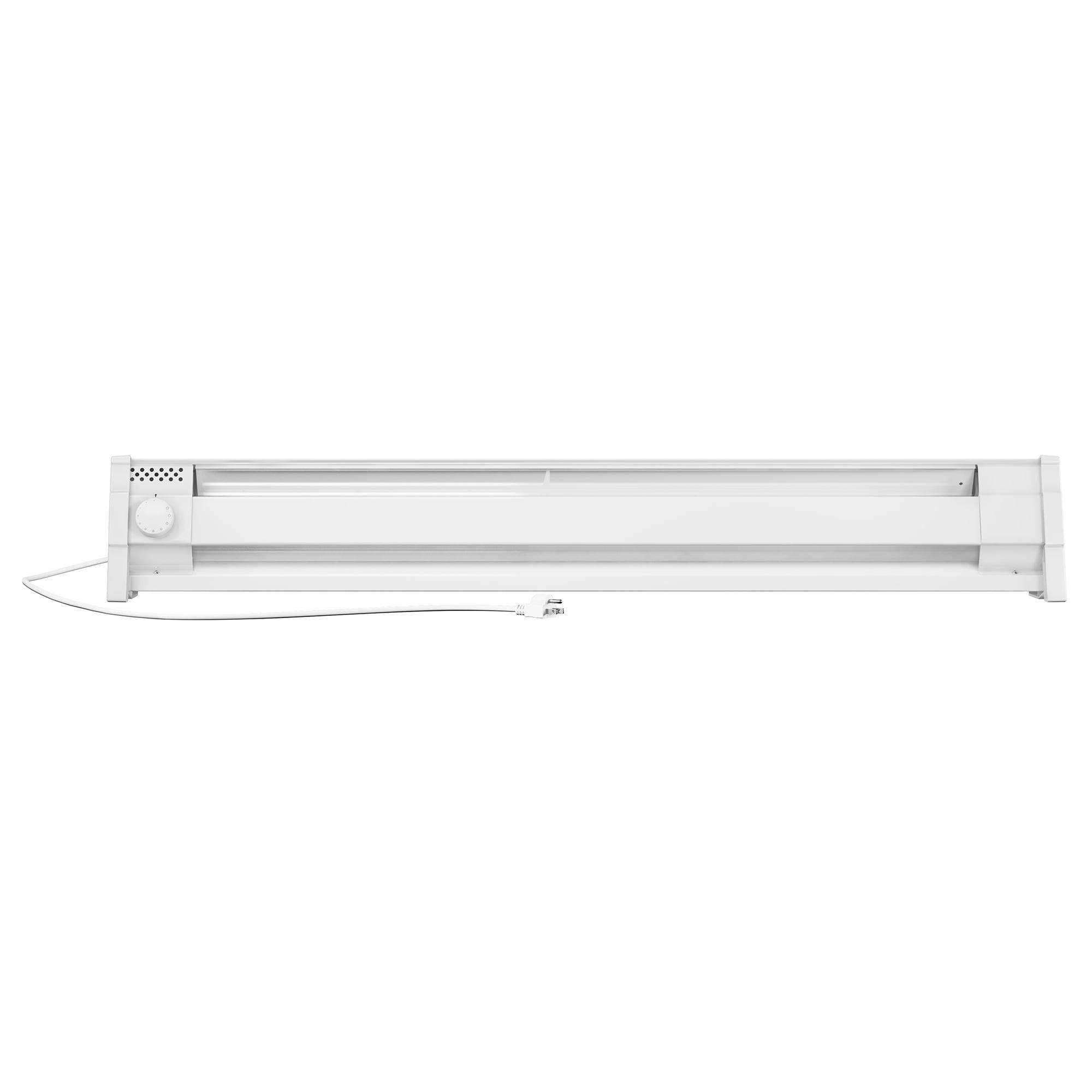 Cadet 49 in. Plug-in Portable Electric Baseboard Heater, White,120V w/6ft cord, 175 sq. ft.