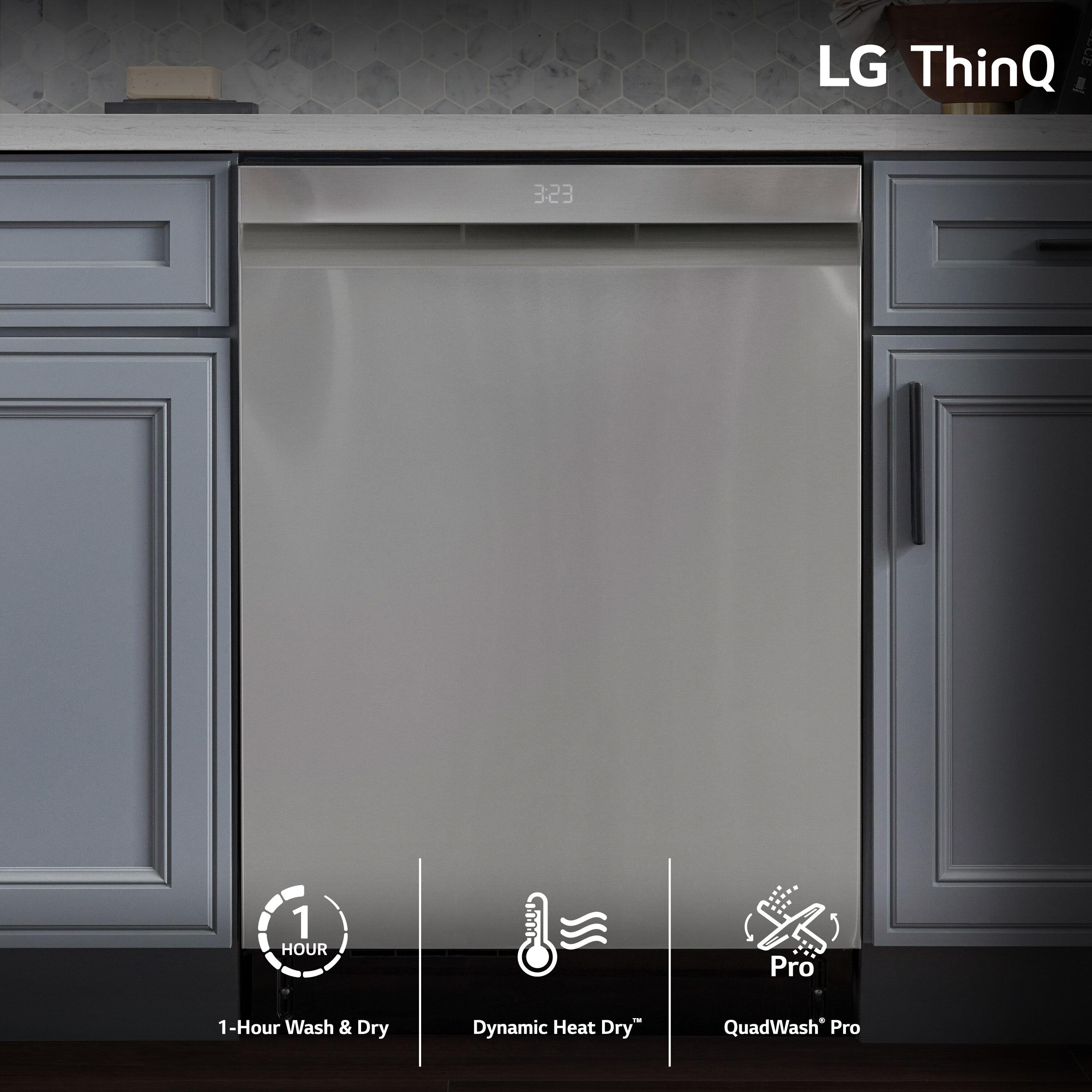 LG LG Smart Top Control Dishwasher with 1-Hour Wash & Dry, QuadWash® Pro, TrueSteam®, and Dynamic Heat Dry™ LDTH7972D