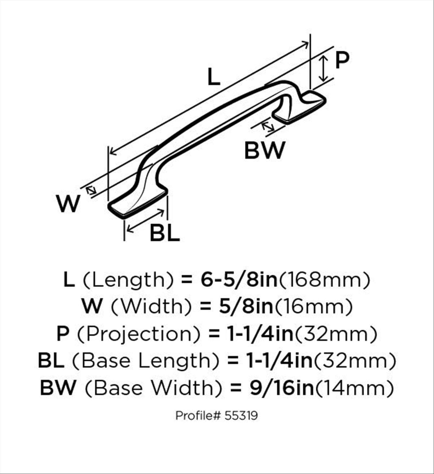 Amerock Highland Ridge Arch Pull Handle
