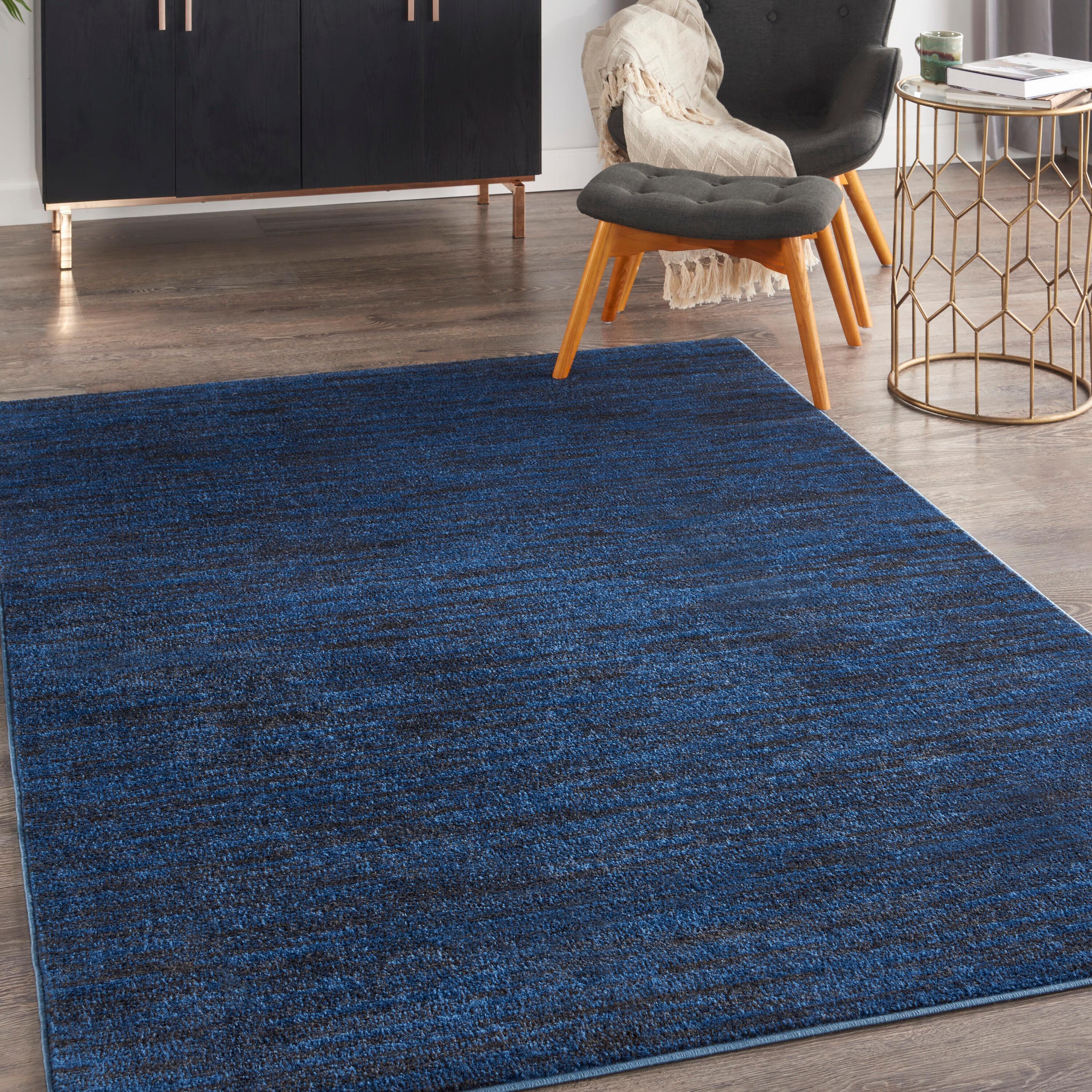 Nourison Nourison Essentials NRE01 Indoor/outdoor Area Rug - Midnight Blue 5' x 7'