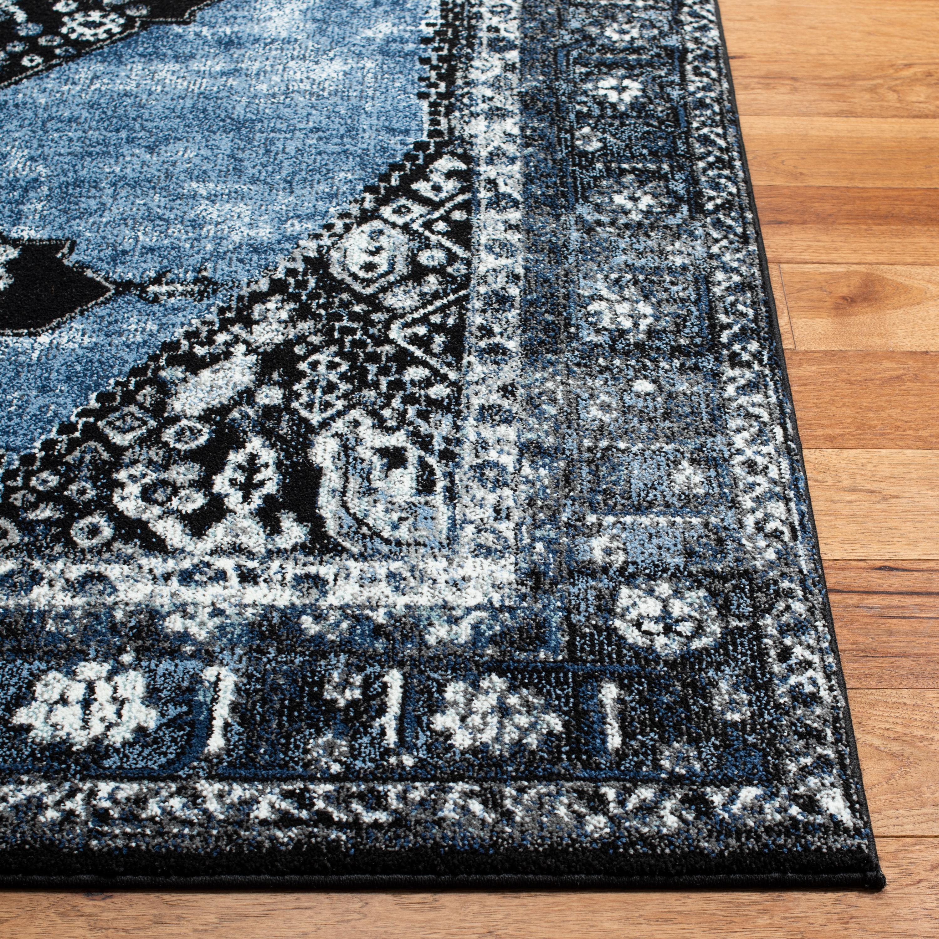 Vintage Hamadan VTH217 Power Loomed Indoor Area Rug - Blue/Grey - 8'x10' - Safavieh