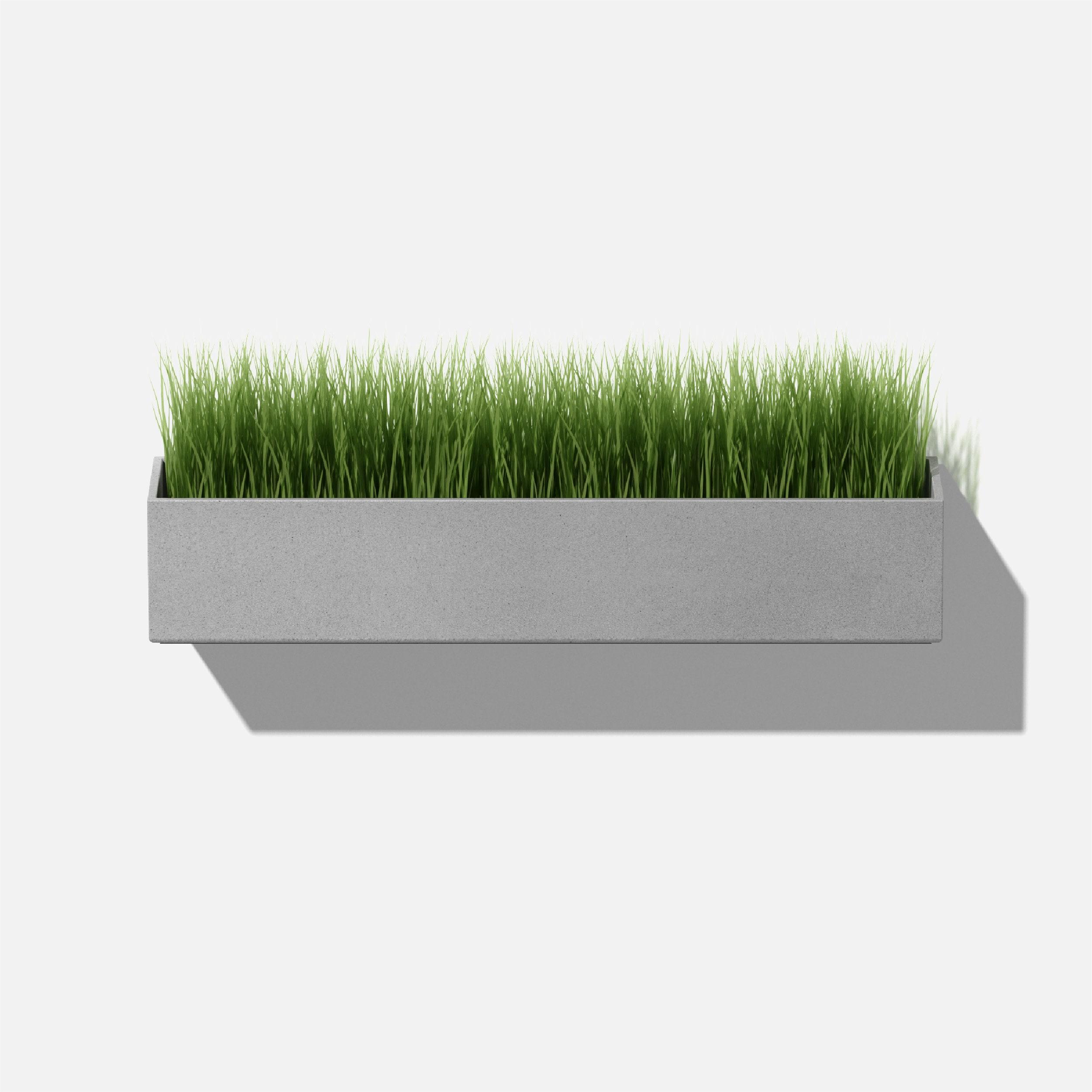 Veadek Geo Series Short Hanging 16" Planter - Gray
