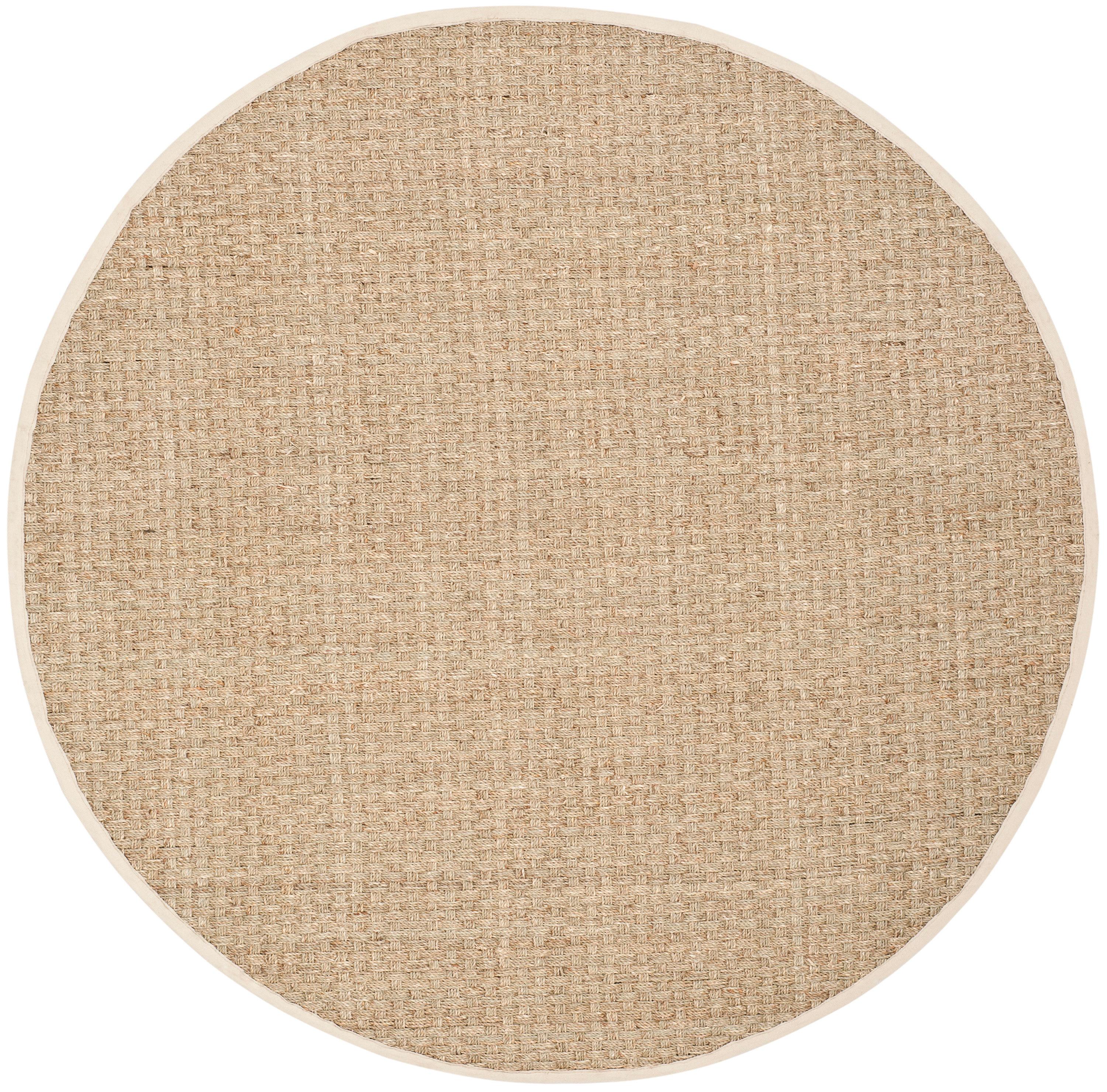 Natural Fiber NF114 Power Loomed Area Rug - Natural/Ivory - 8' round - Safavieh.